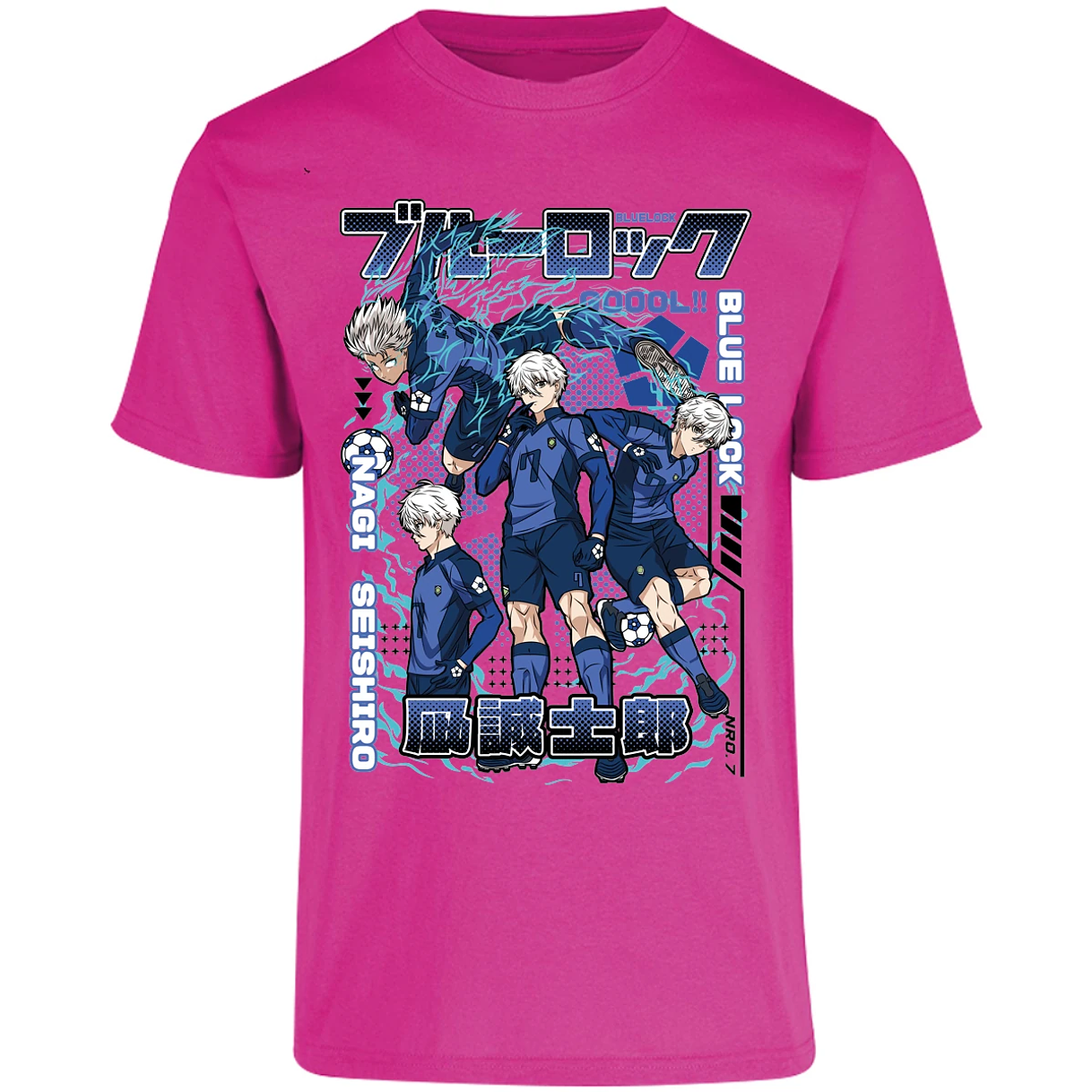 Playera Blue Lock Nagi Blue Lock para Adulto 17