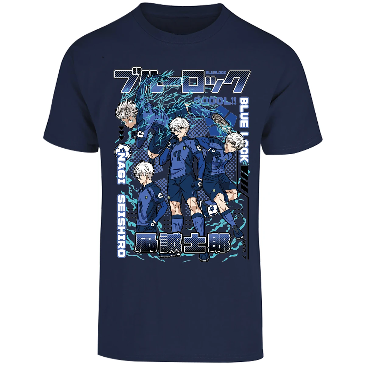 Playera Blue Lock Nagi Blue Lock para Adulto 21