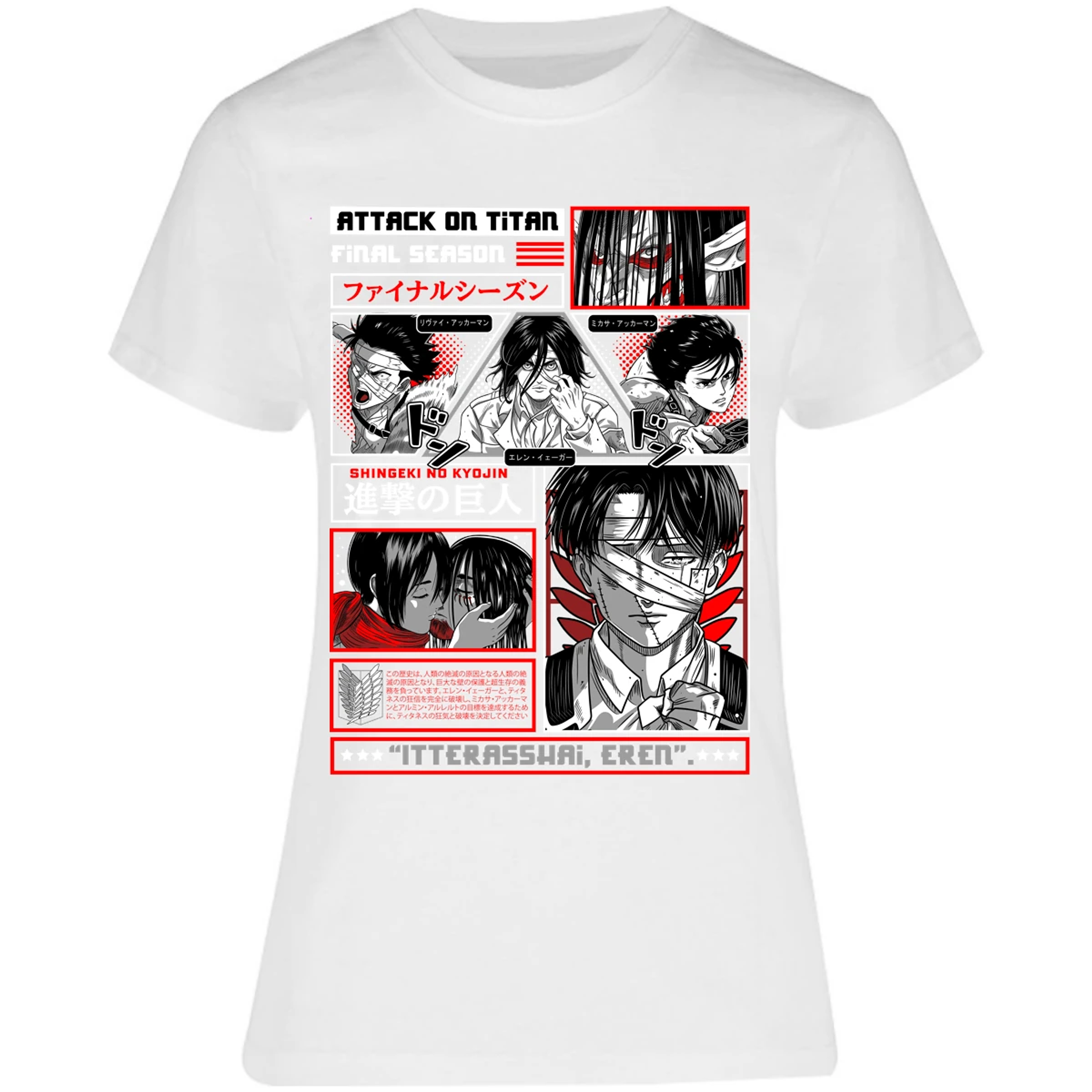 Blusa Attack On Titan Attack On Titan Blusa para Mujer 14