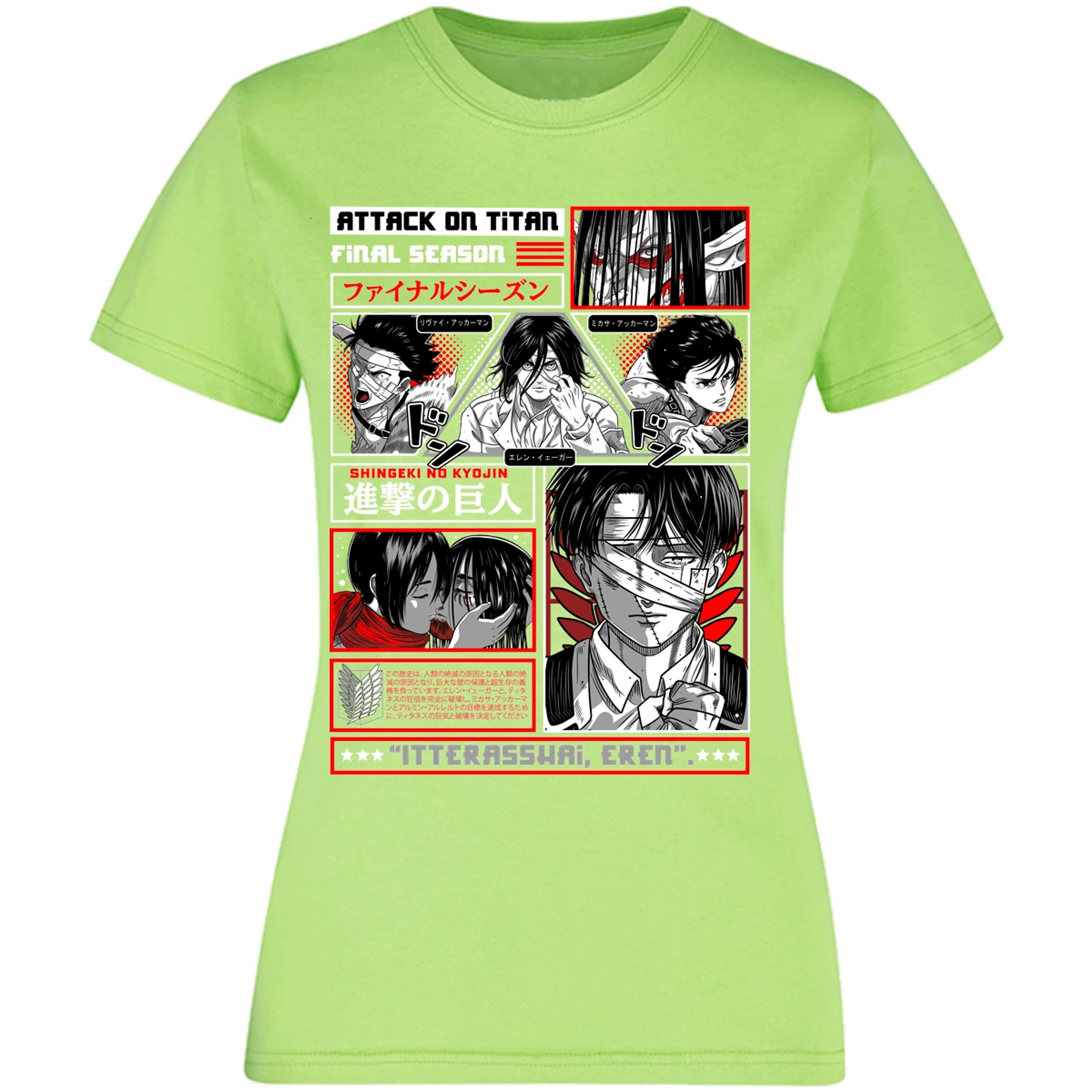 Blusa Attack On Titan Attack On Titan Blusa para Mujer 3
