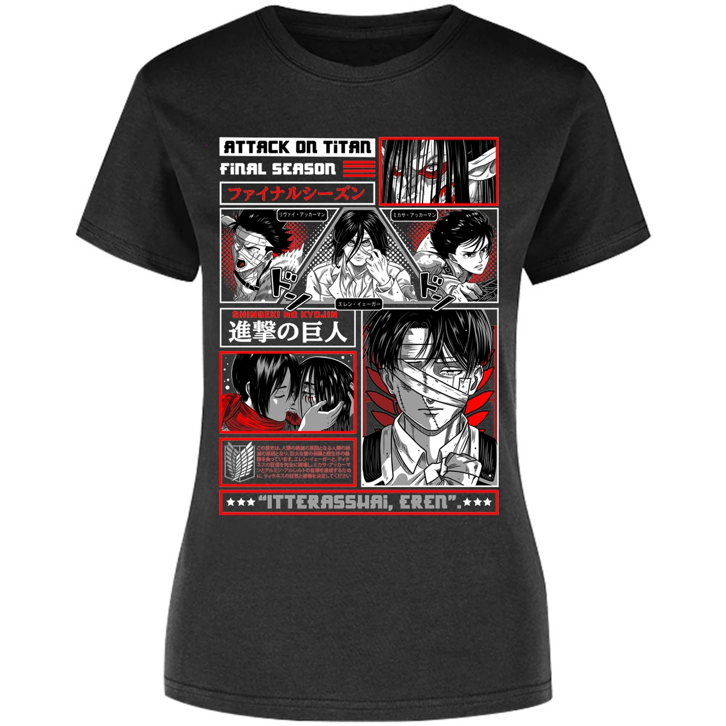 Blusa Attack On Titan Attack On Titan Blusa para Mujer 6