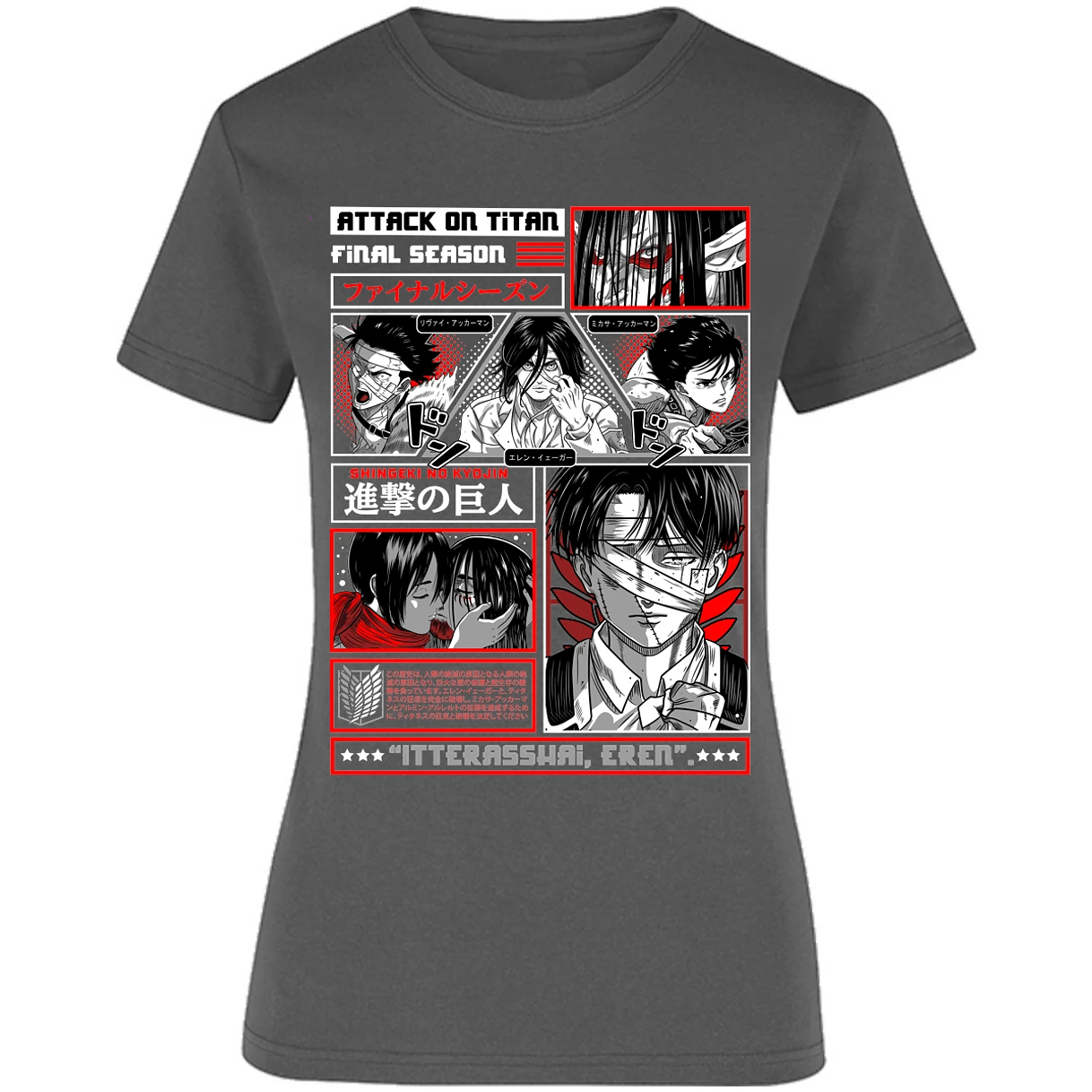 Blusa Attack On Titan Attack On Titan Blusa para Mujer 10
