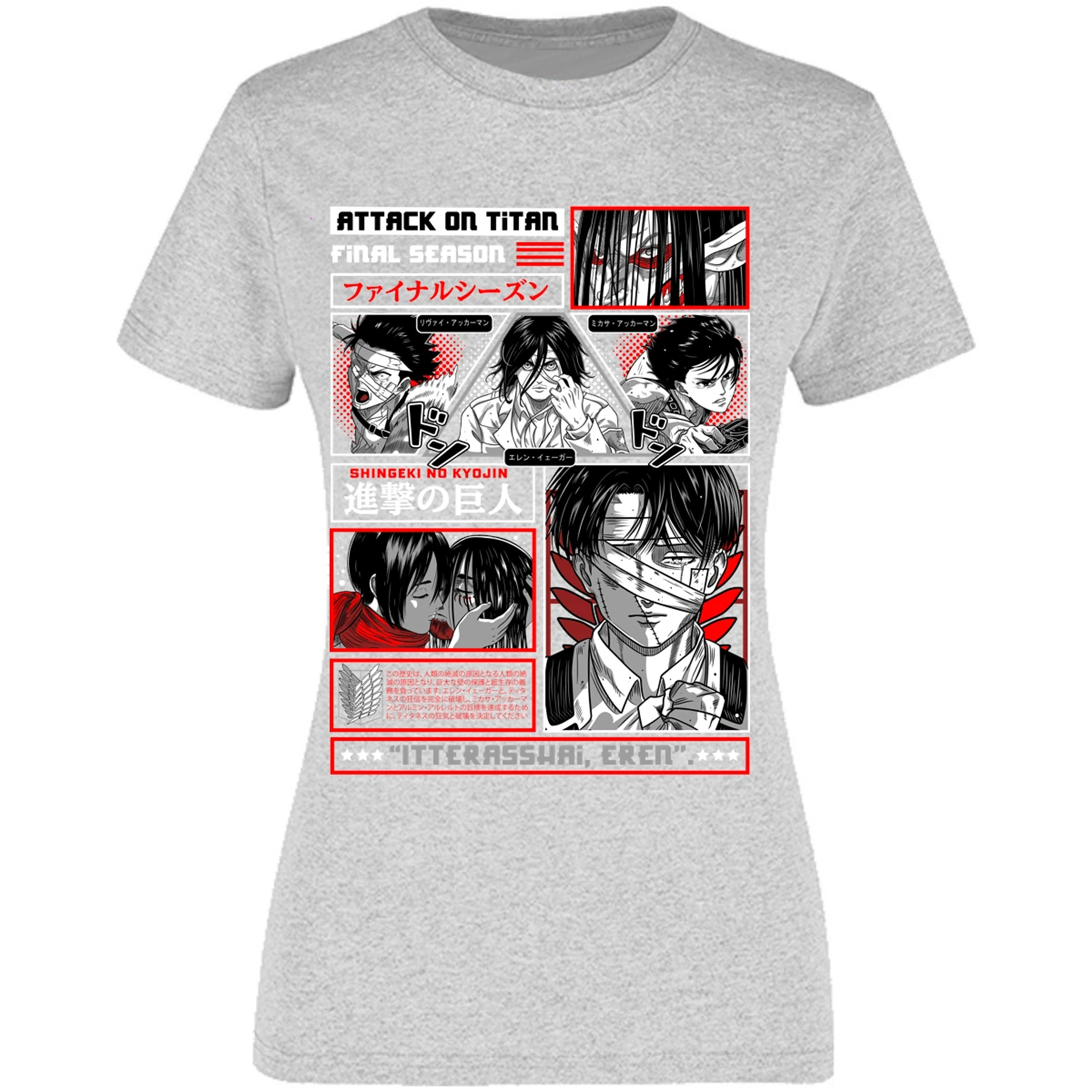 Blusa Attack On Titan Attack On Titan Blusa para Mujer 4