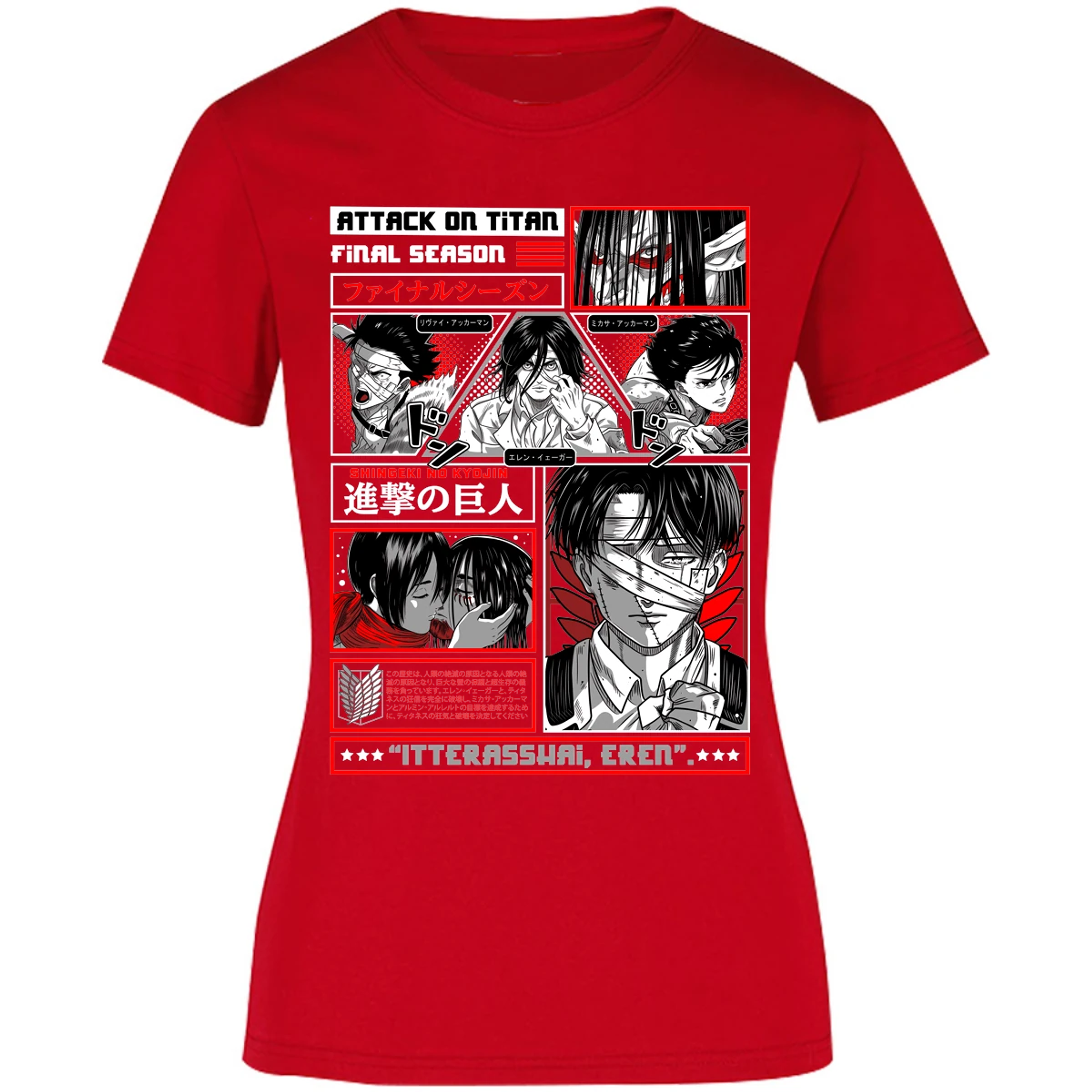 Blusa Attack On Titan Attack On Titan Blusa para Mujer 7