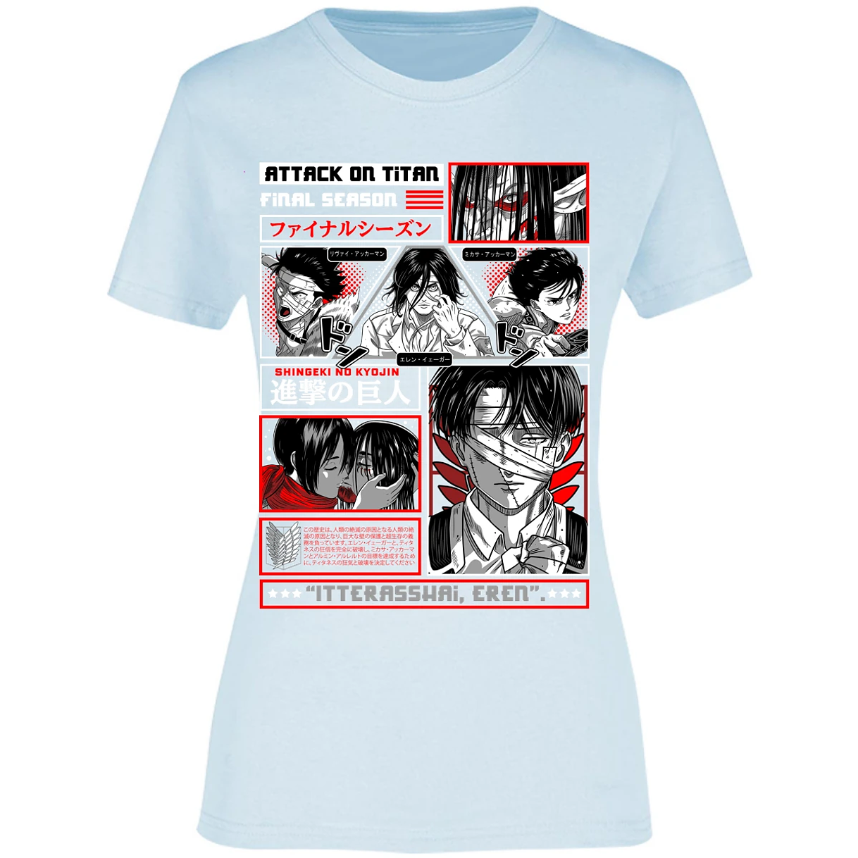 Blusa Attack On Titan Attack On Titan Blusa para Mujer 8