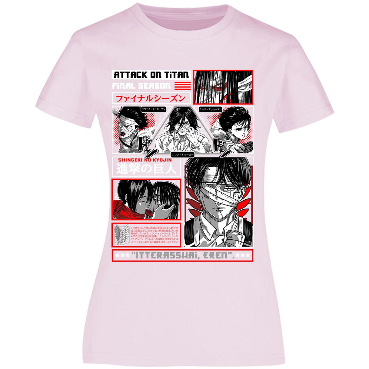 Blusa Attack On Titan Attack On Titan Blusa para Mujer 9