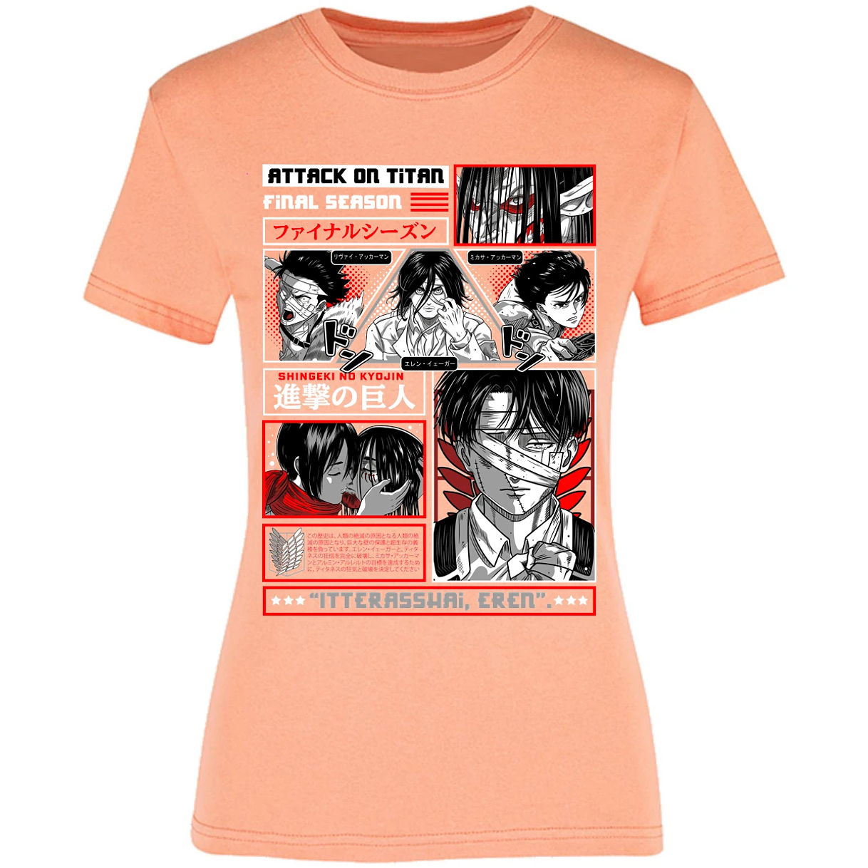Blusa Attack On Titan Attack On Titan Blusa para Mujer 13
