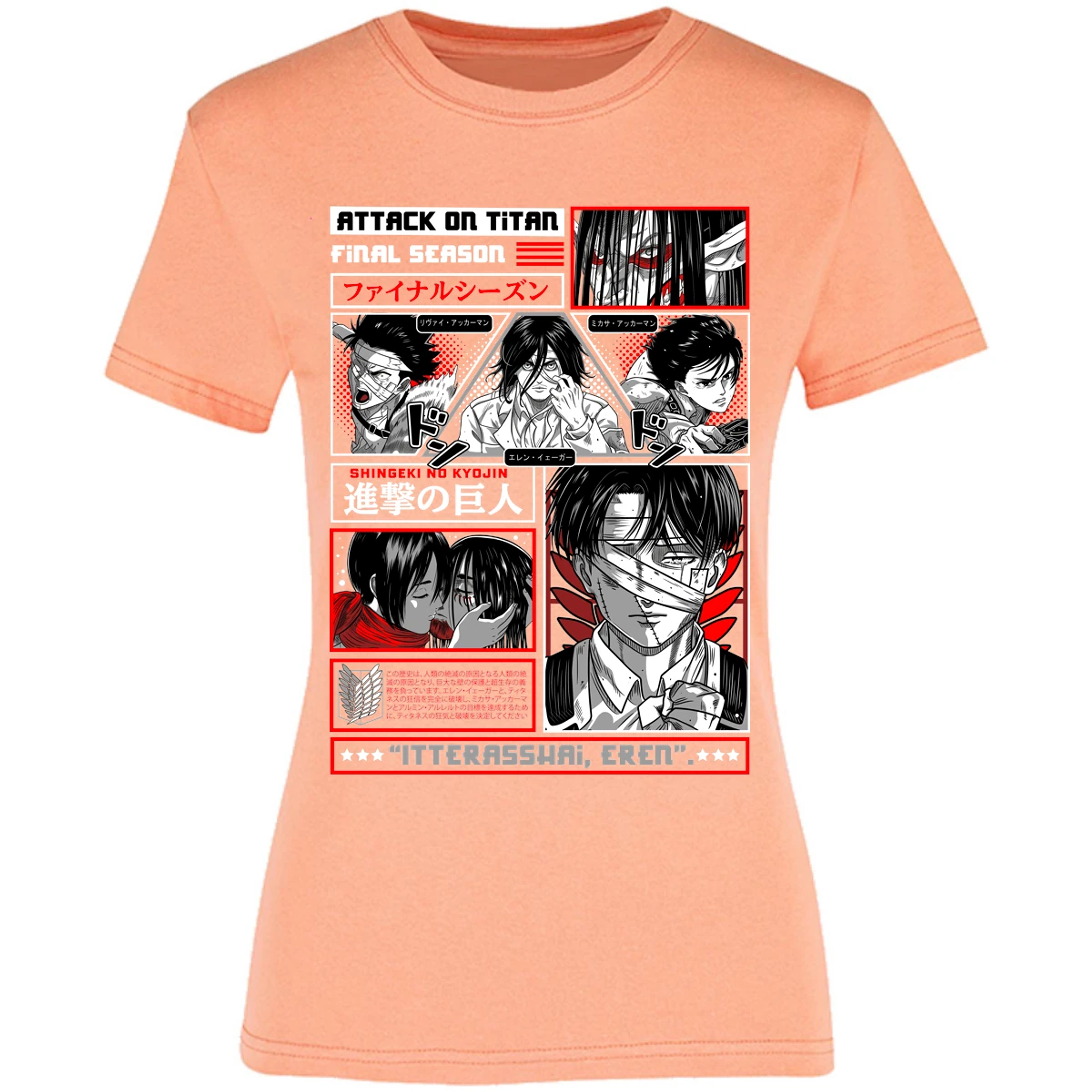 Blusa Attack On Titan Attack On Titan Blusa para Mujer 13
