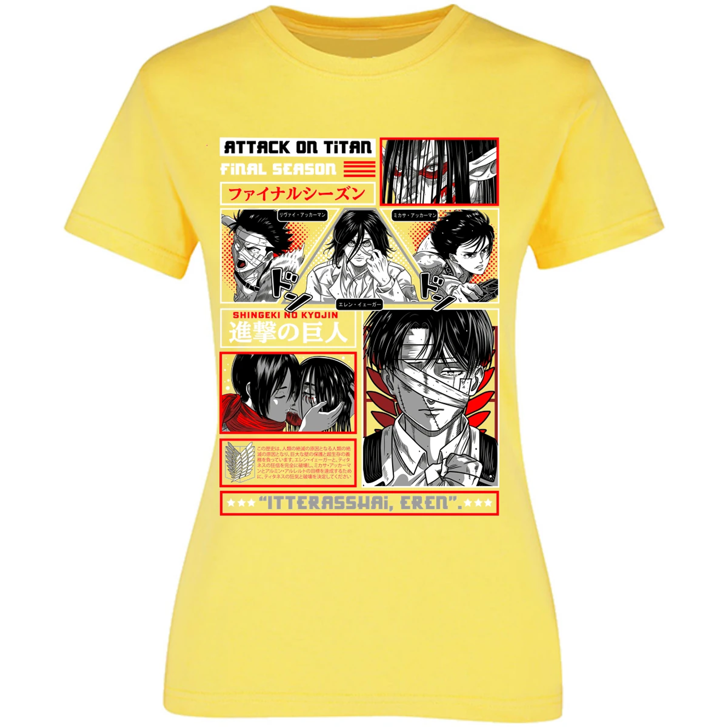 Blusa Attack On Titan Attack On Titan Blusa para Mujer 15