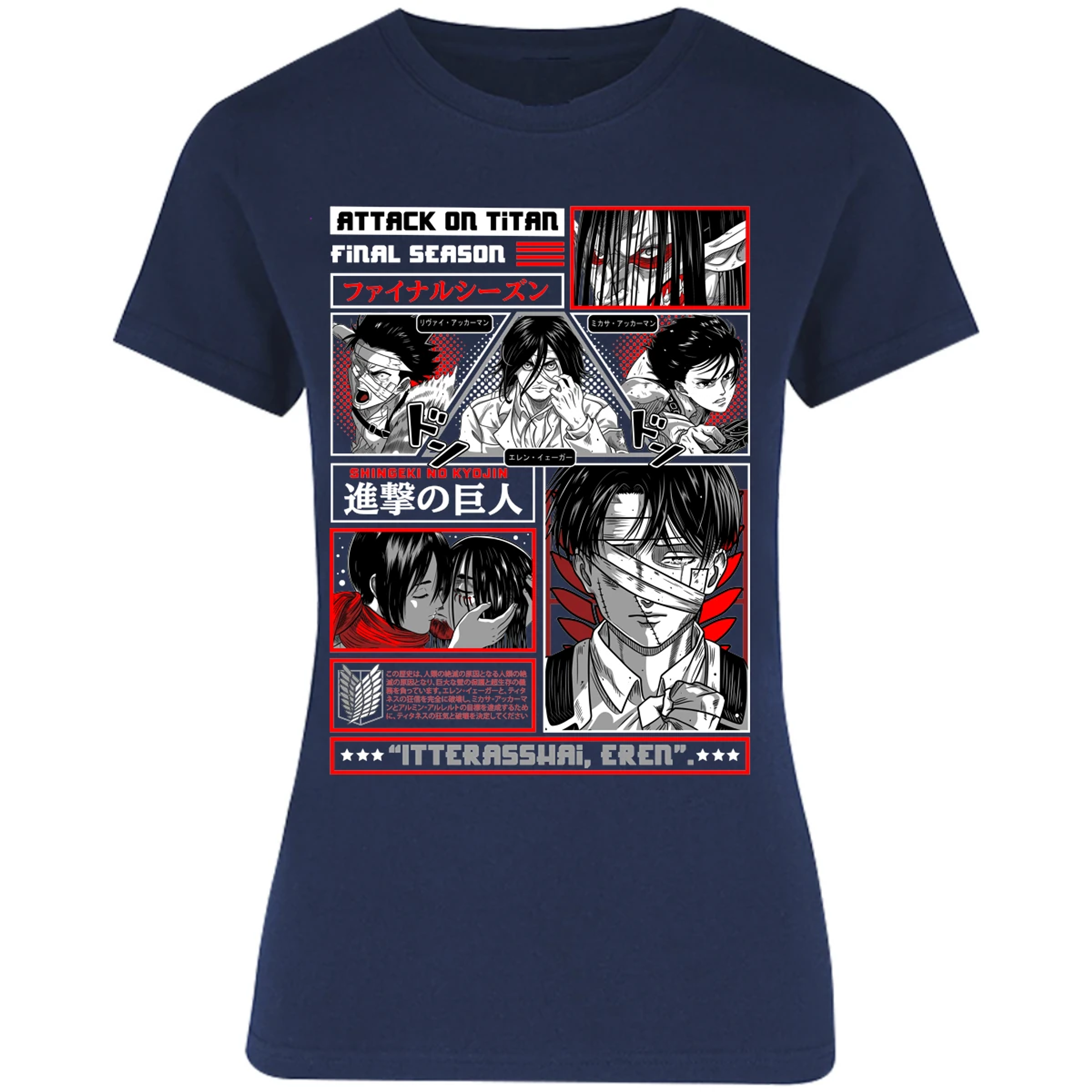 Blusa Attack On Titan Attack On Titan Blusa para Mujer 16