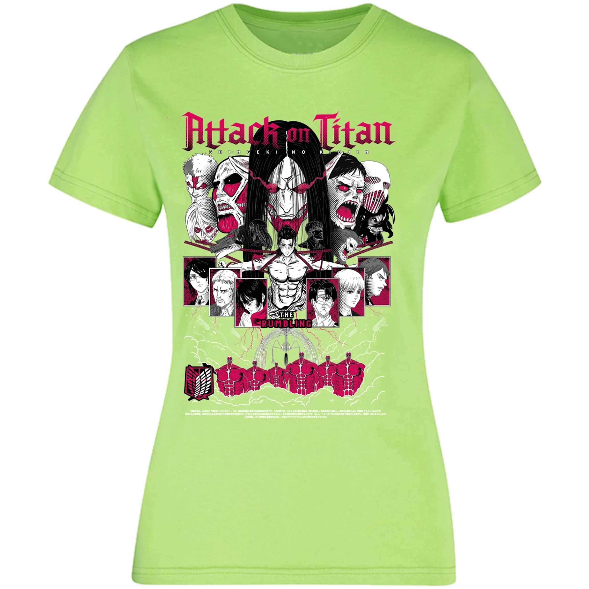 Blusa Attack On Titan Shingeki Anime Blusa para Mujer 2