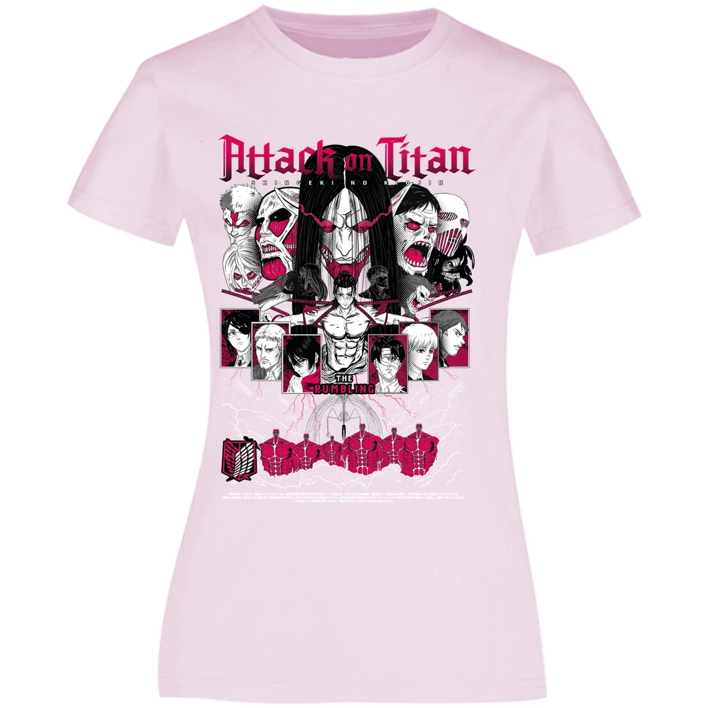 Blusa Attack On Titan Shingeki Anime Blusa para Mujer 3