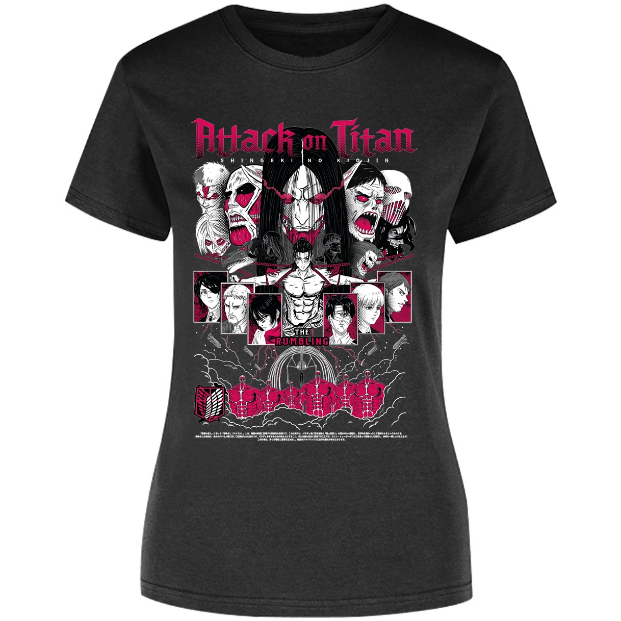 Blusa Attack On Titan Shingeki Anime Blusa para Mujer 5