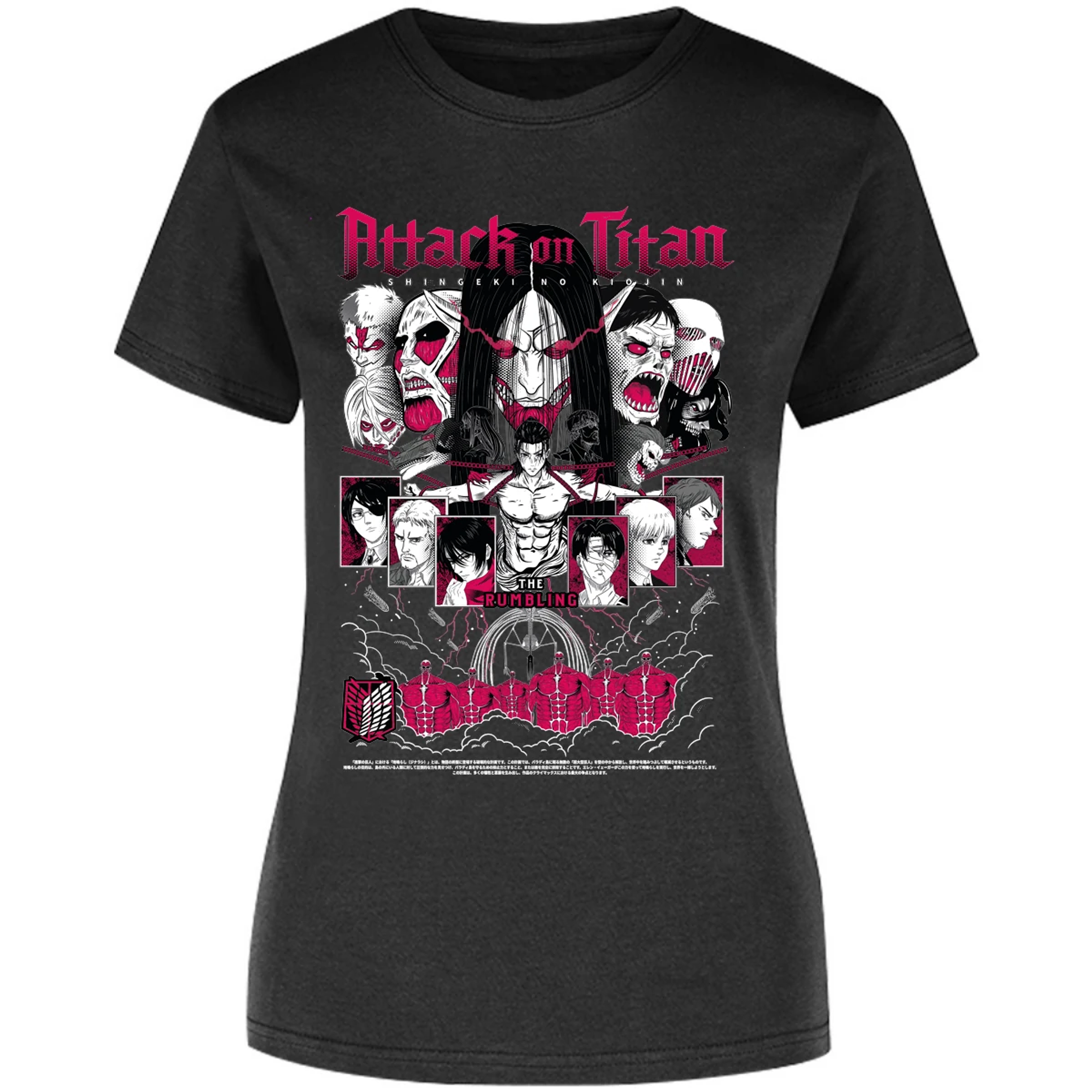 Blusa Attack On Titan Shingeki Anime Blusa para Mujer 5