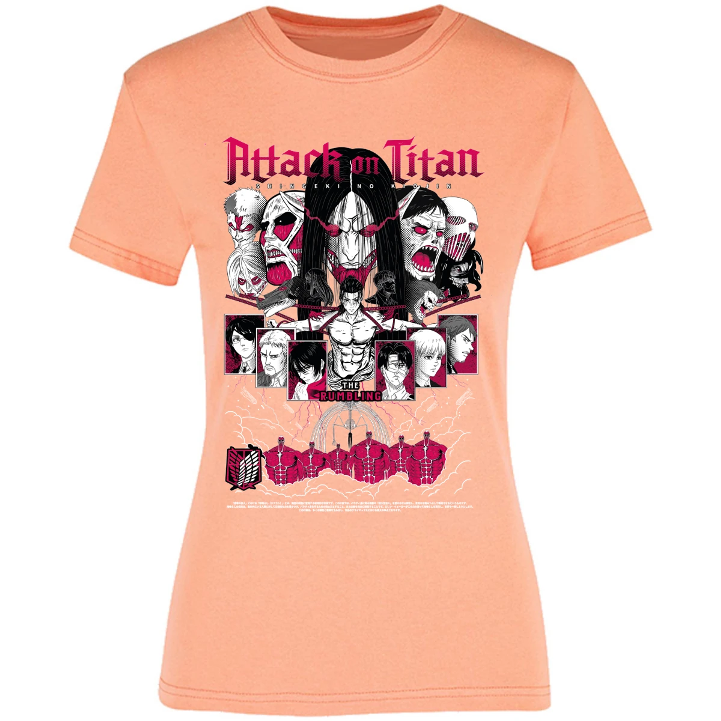 Blusa Attack On Titan Shingeki Anime Blusa para Mujer 6