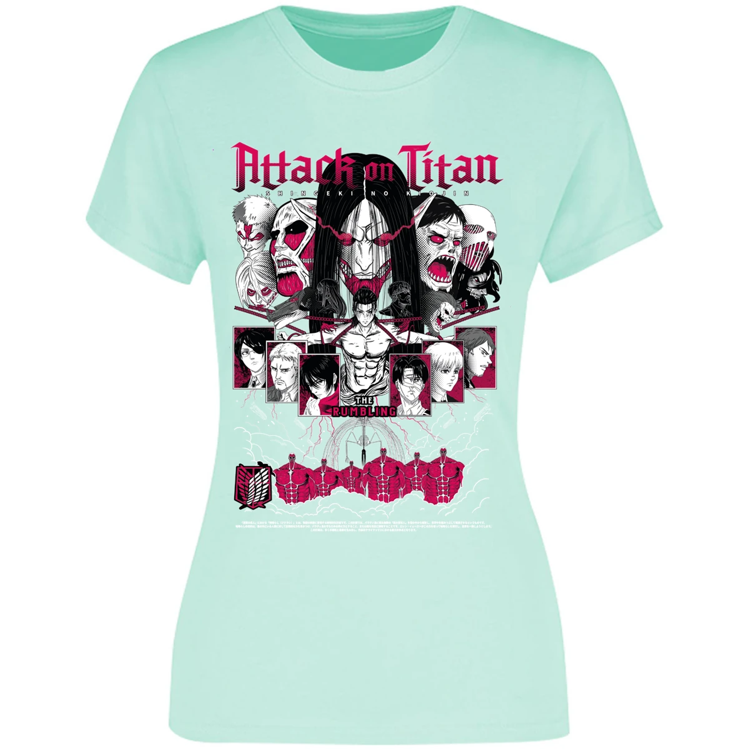 Blusa Attack On Titan Shingeki Anime Blusa para Mujer 13