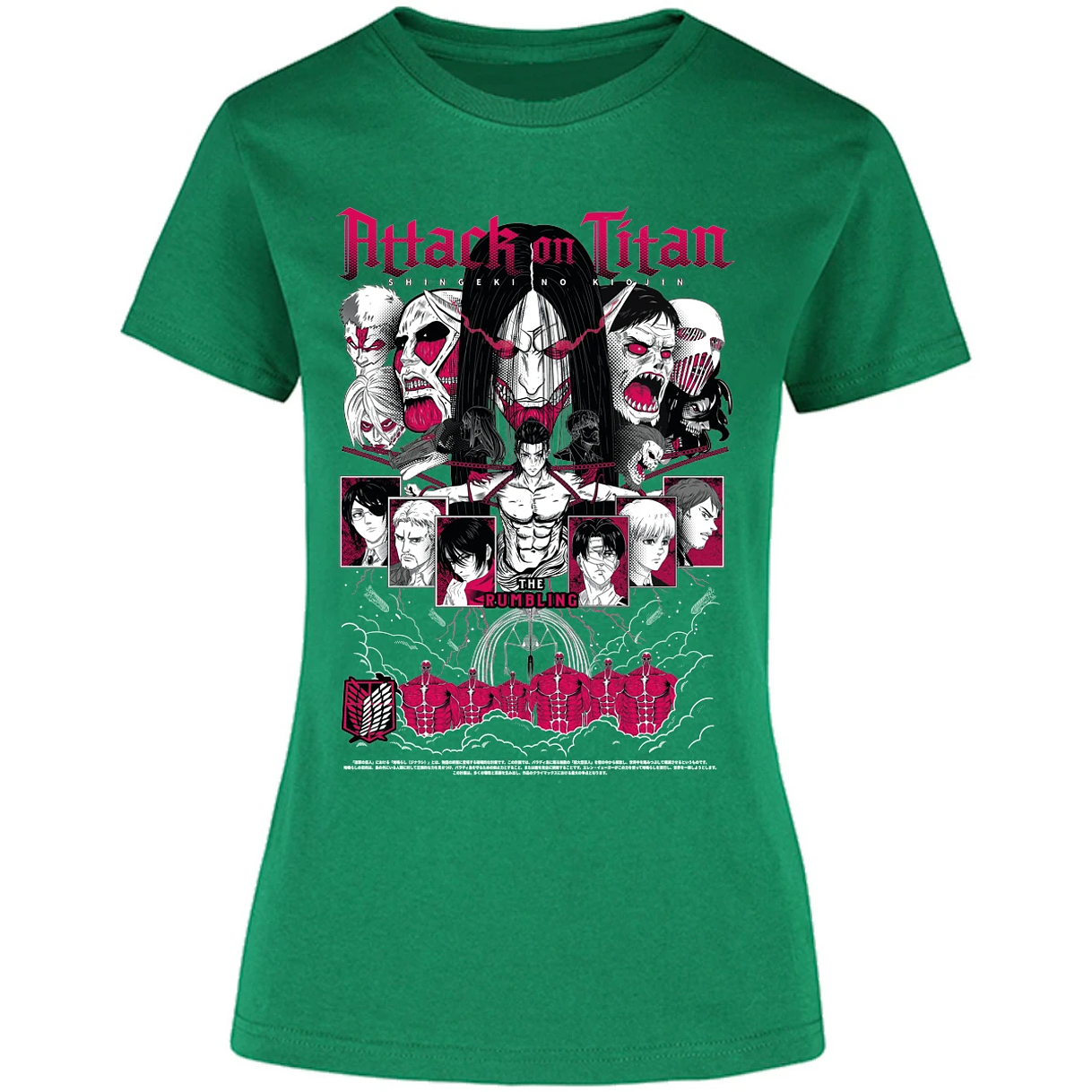 Blusa Attack On Titan Shingeki Anime Blusa para Mujer 15