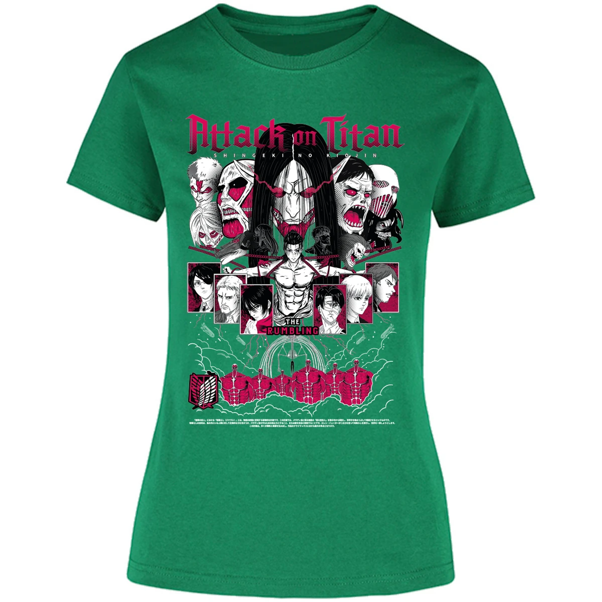 Blusa Attack On Titan Shingeki Anime Blusa para Mujer 15