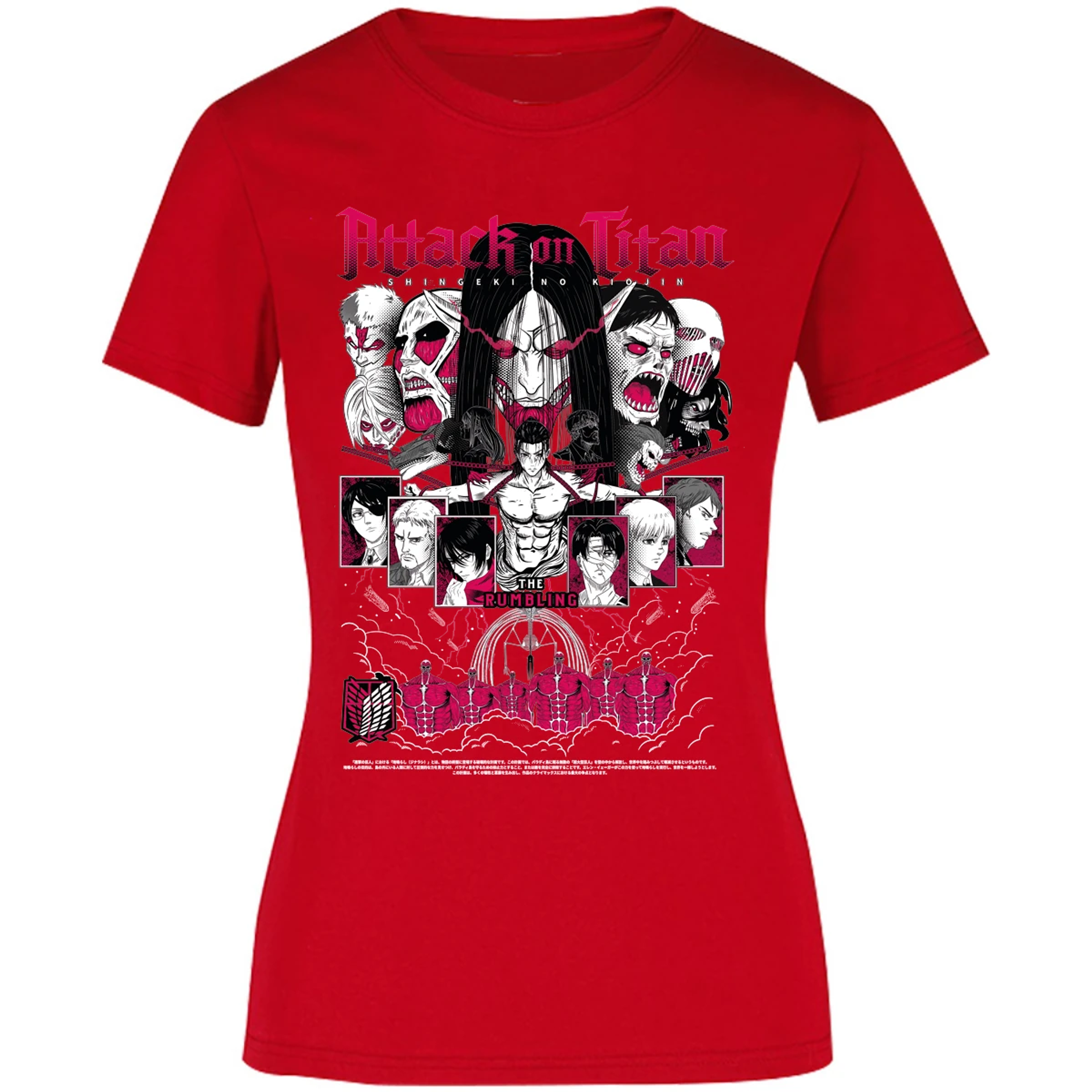 Blusa Attack On Titan Shingeki Anime Blusa para Mujer 17