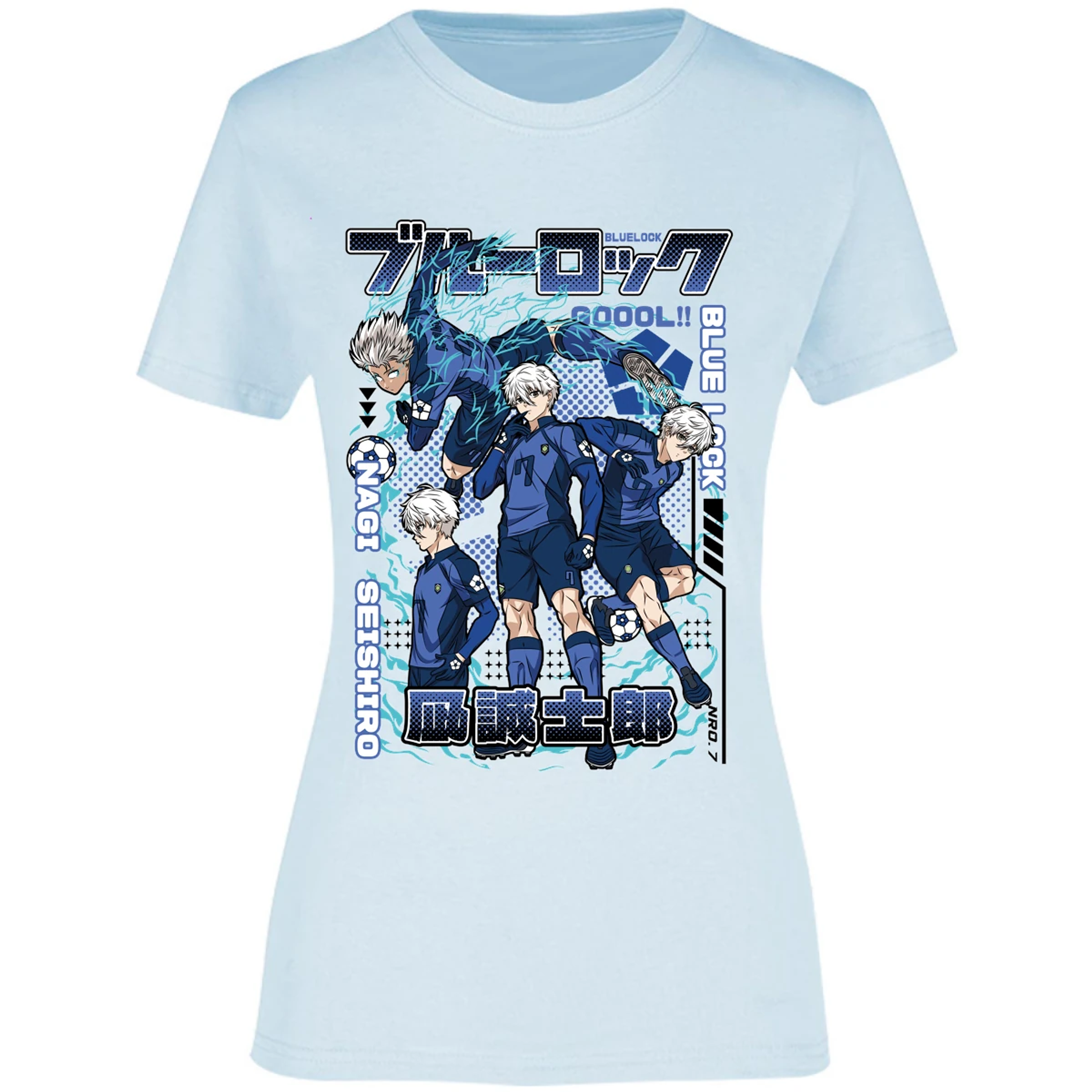 Blusa Blue Lock Nagi Blue Lock Blusa para Mujer 2