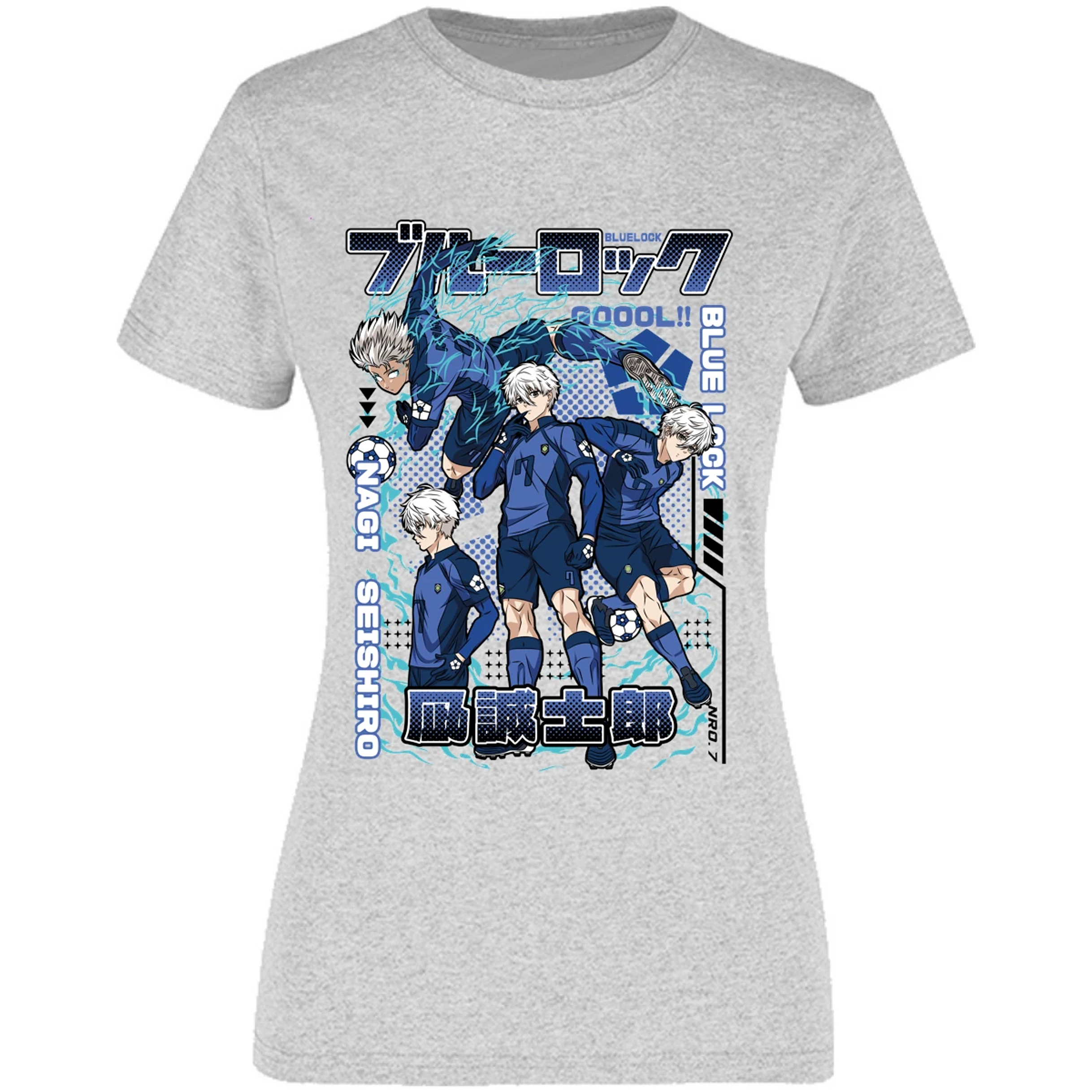 Blusa Blue Lock Nagi Blue Lock Blusa para Mujer 5