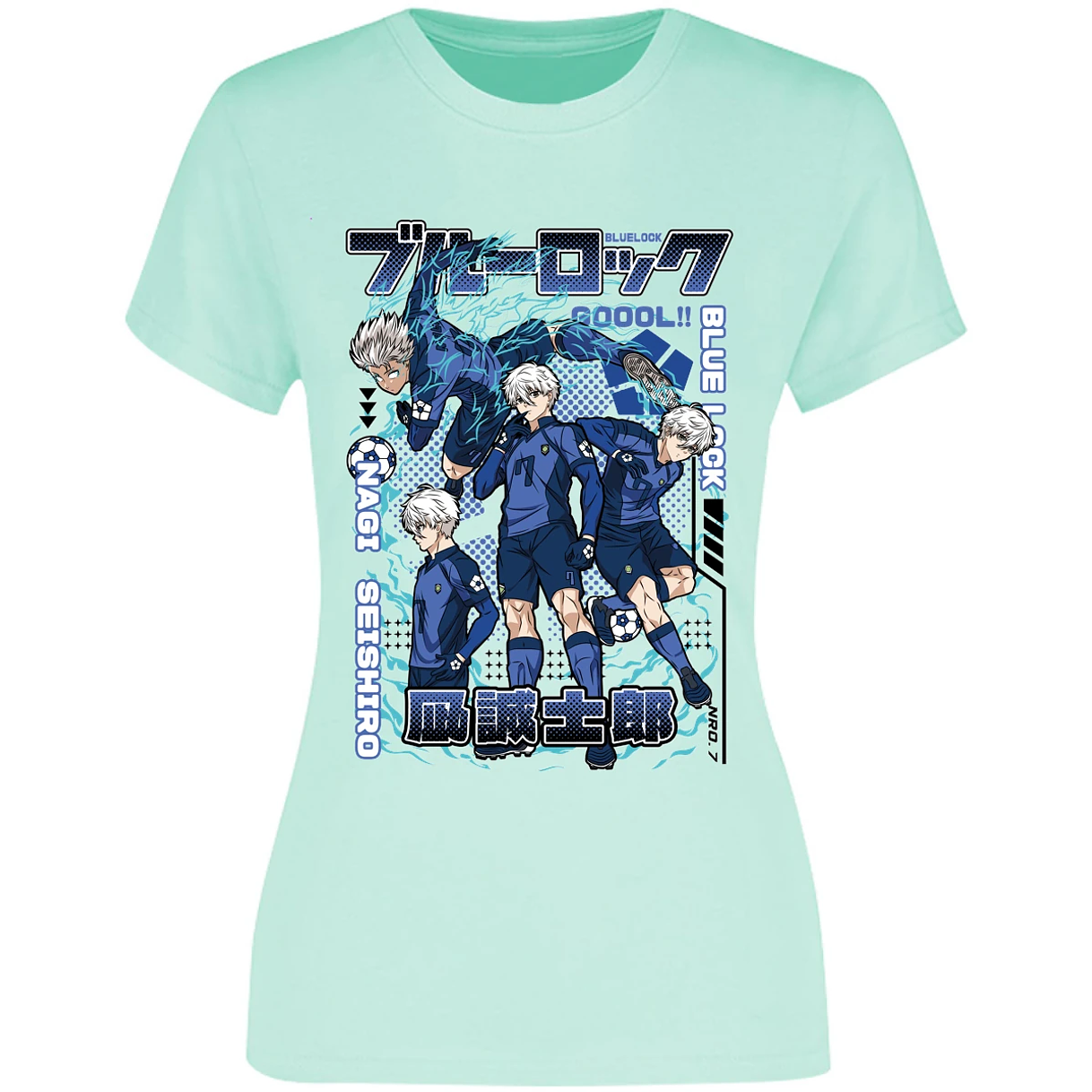 Blusa Blue Lock Nagi Blue Lock Blusa para Mujer 12