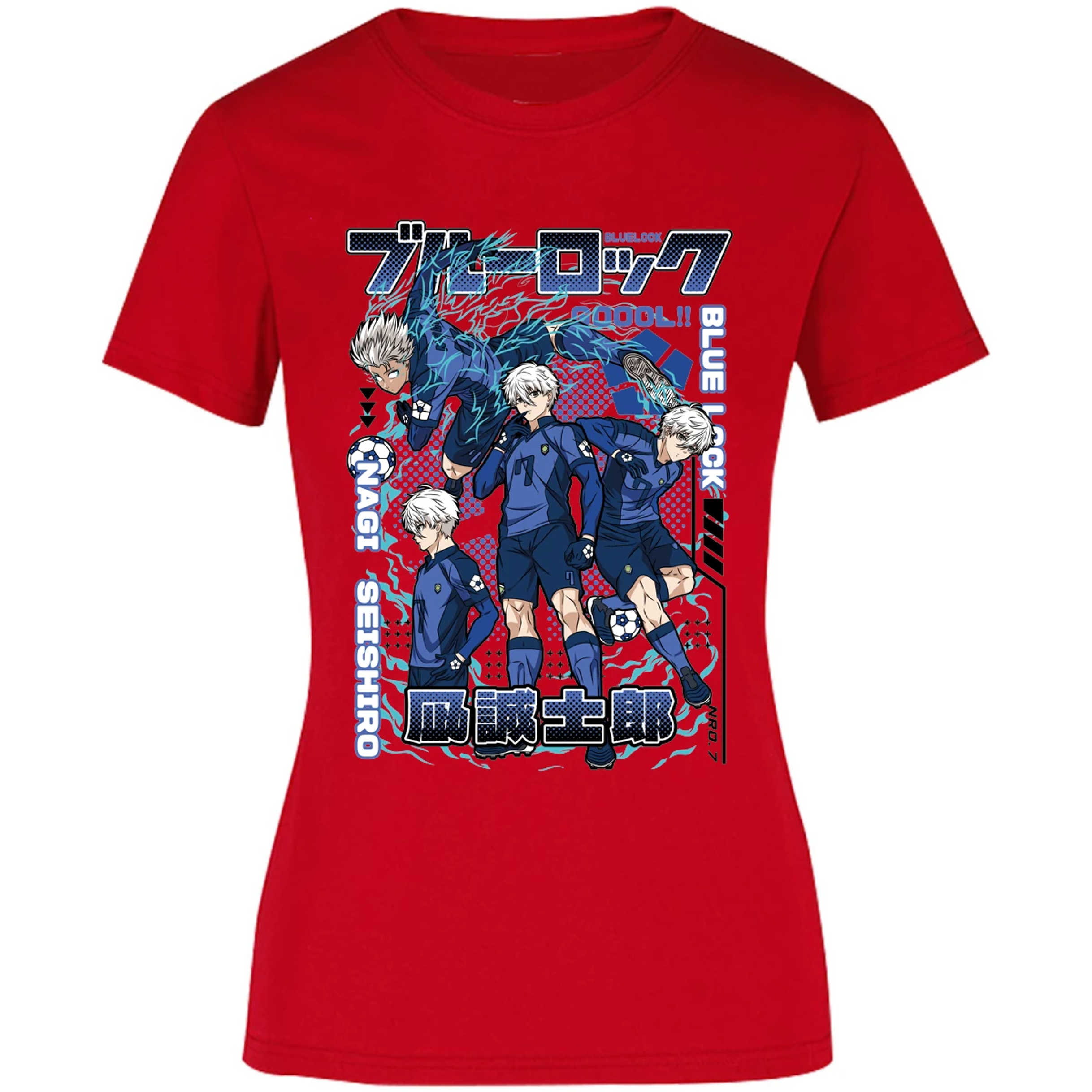 Blusa Blue Lock Nagi Blue Lock Blusa para Mujer 14