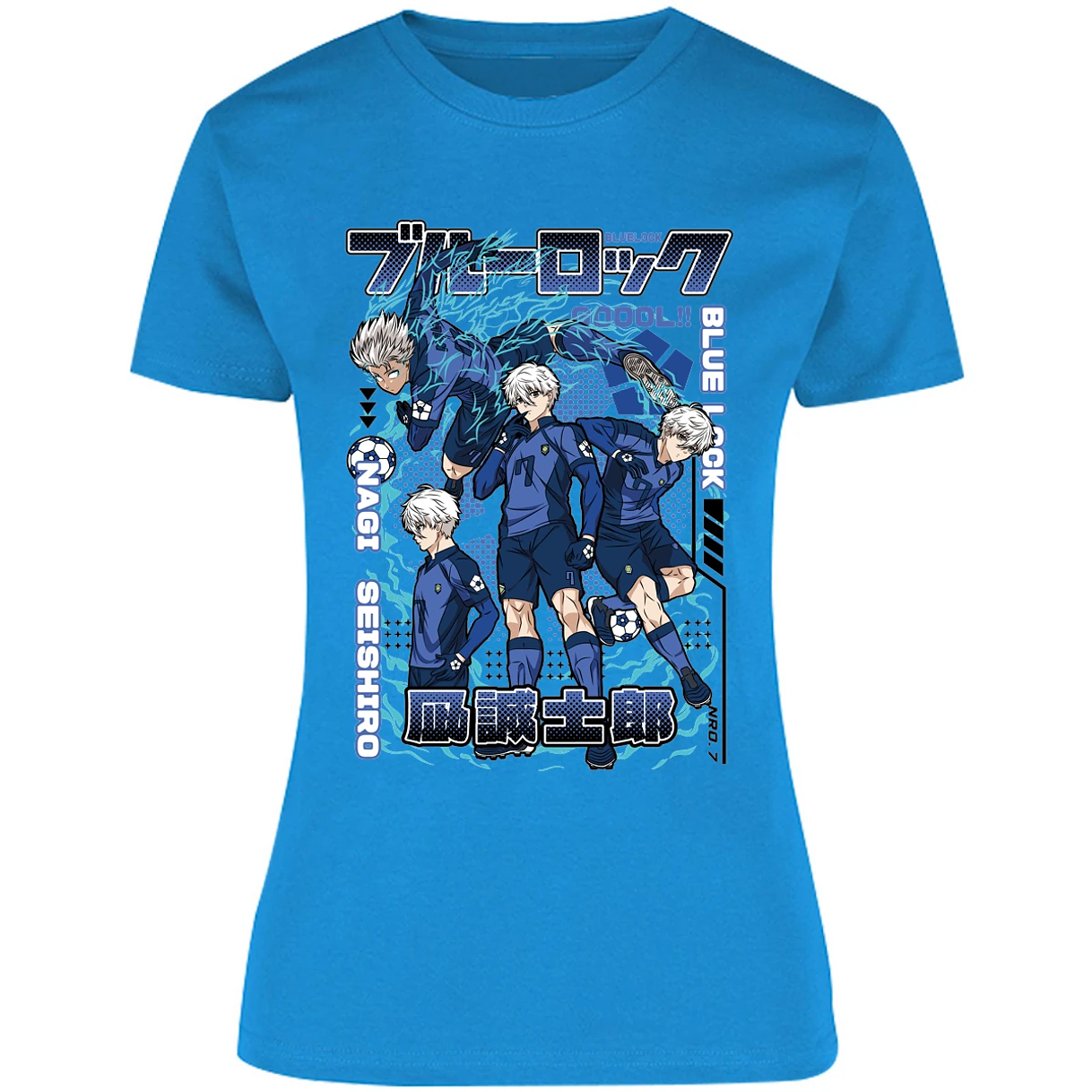 Blusa Blue Lock Nagi Blue Lock Blusa para Mujer 16