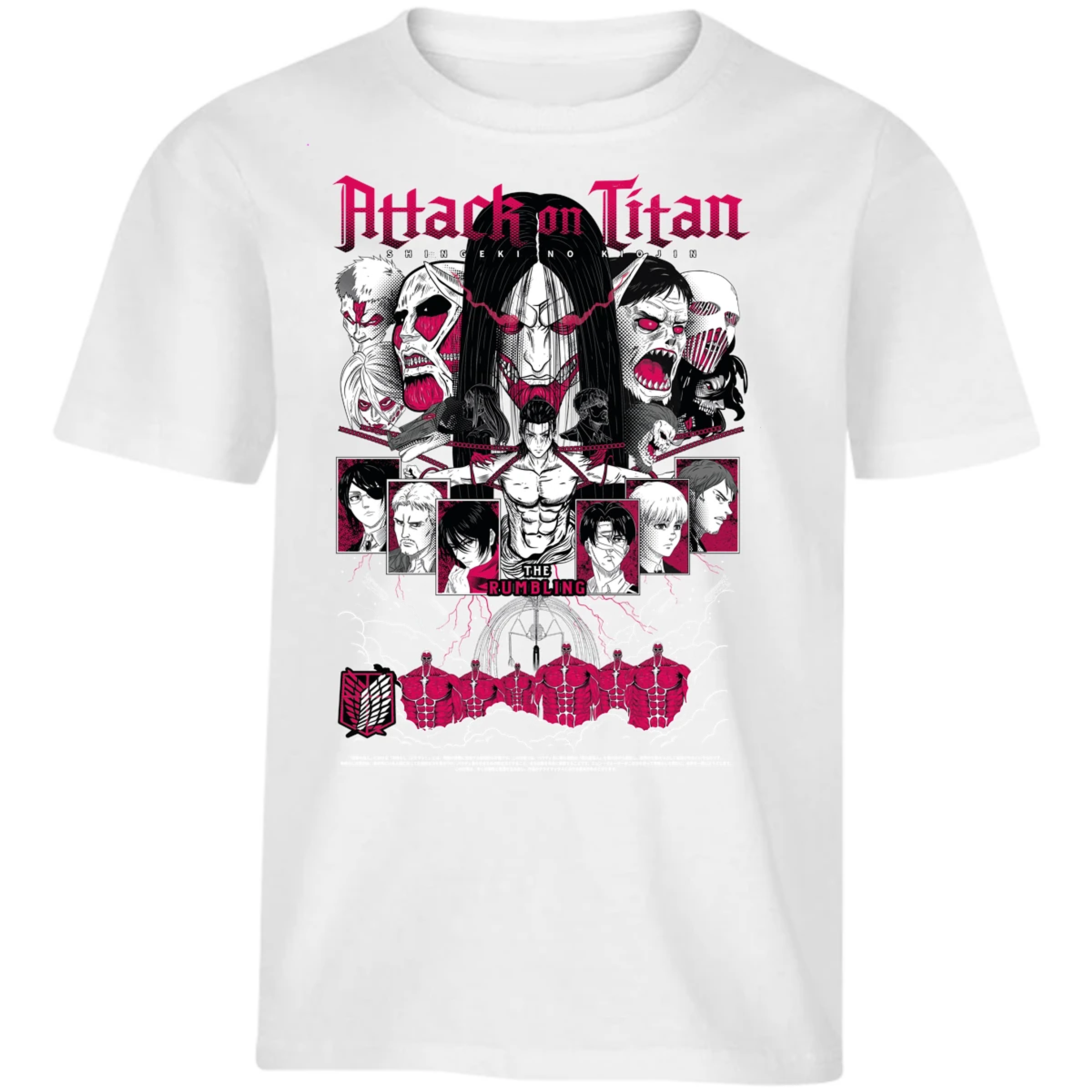 Playera Attack On Titan Shingeki Anime para Niño 16