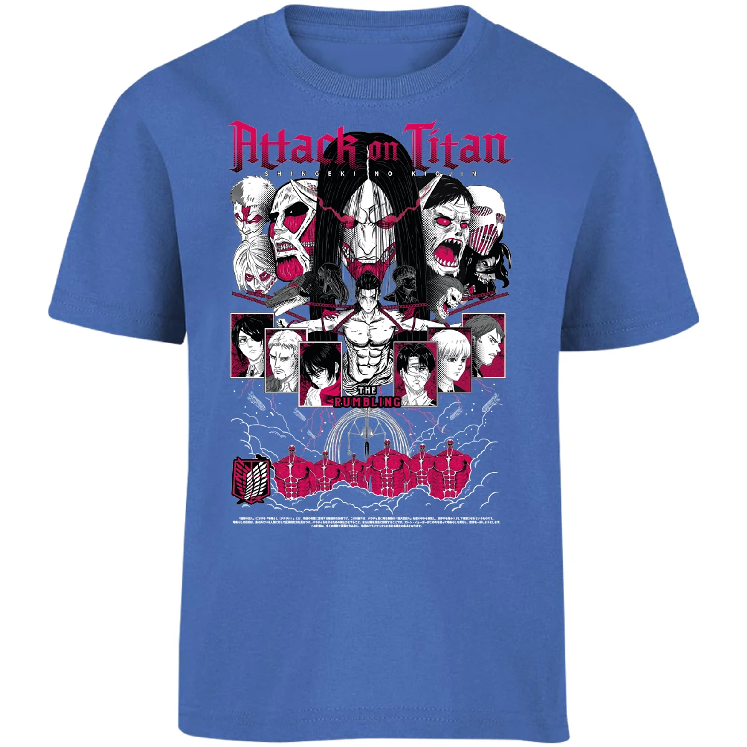 Playera Attack On Titan Shingeki Anime para Niño 1