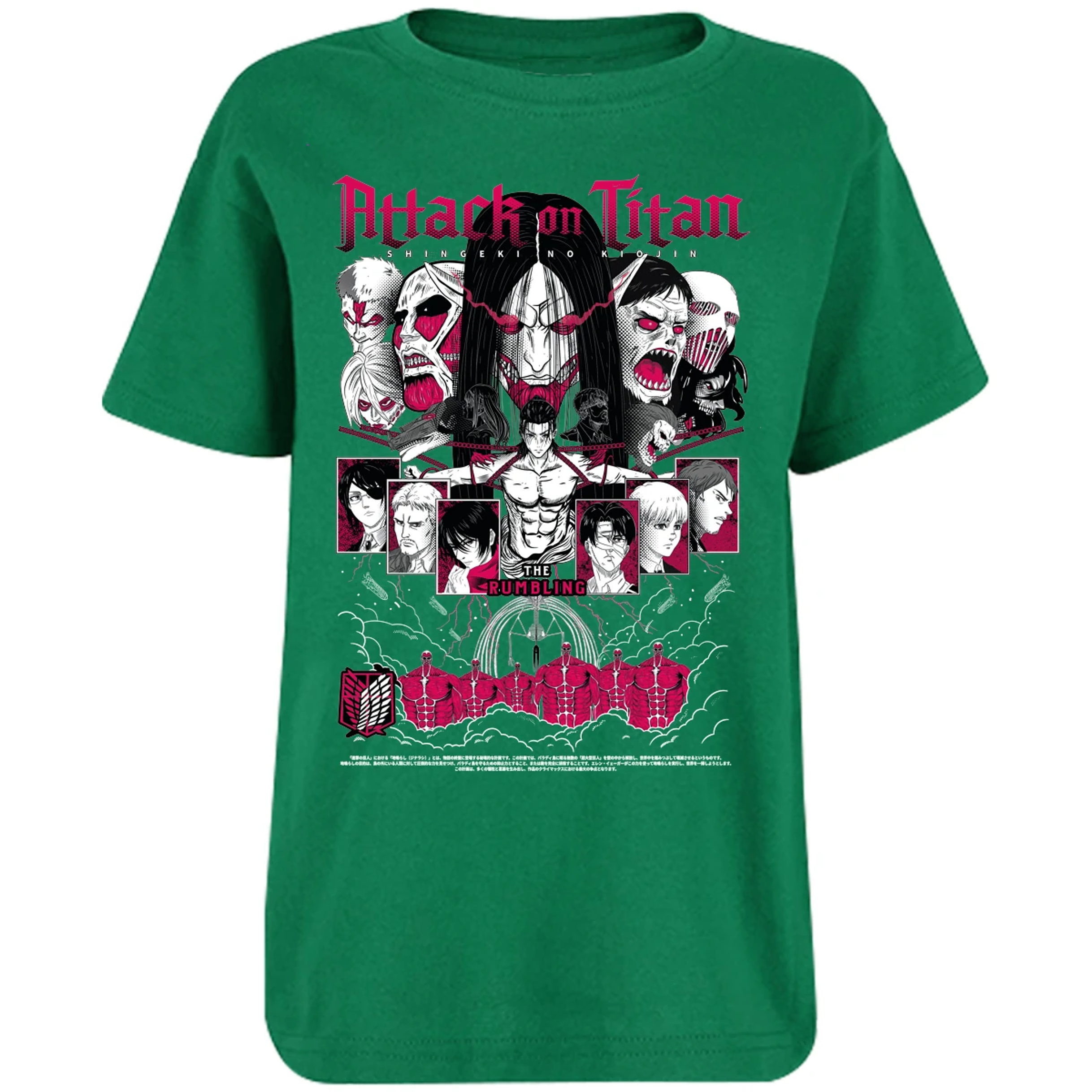 Playera Attack On Titan Shingeki Anime para Niño 2