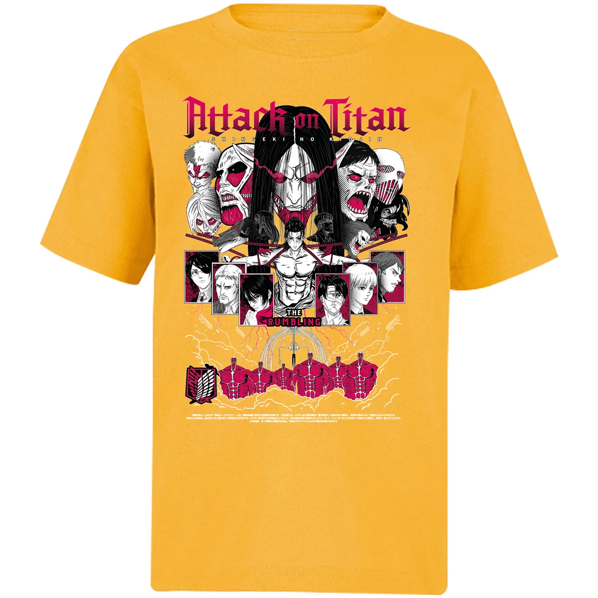 Playera Attack On Titan Shingeki Anime para Niño 4