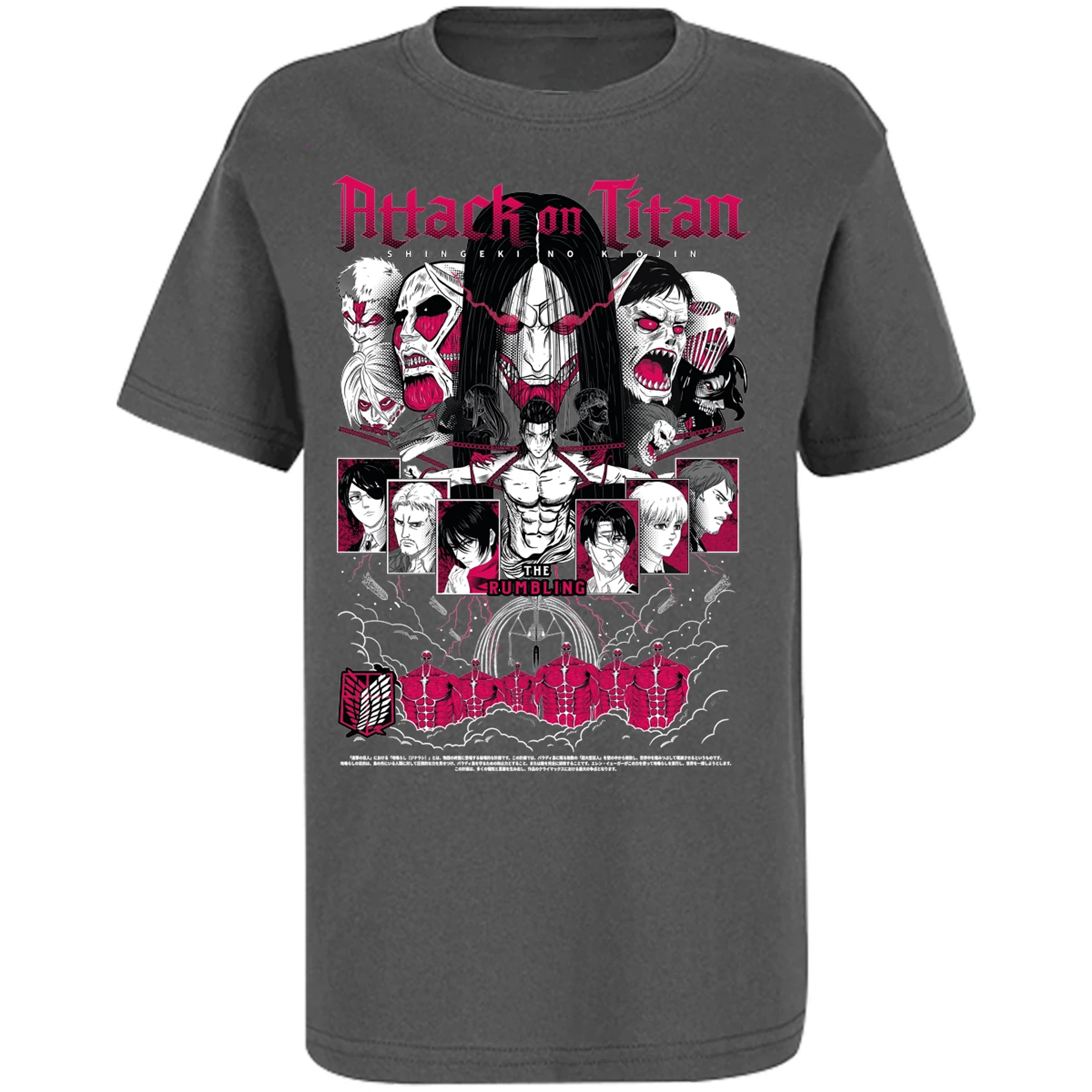 Playera Attack On Titan Shingeki Anime para Niño 5