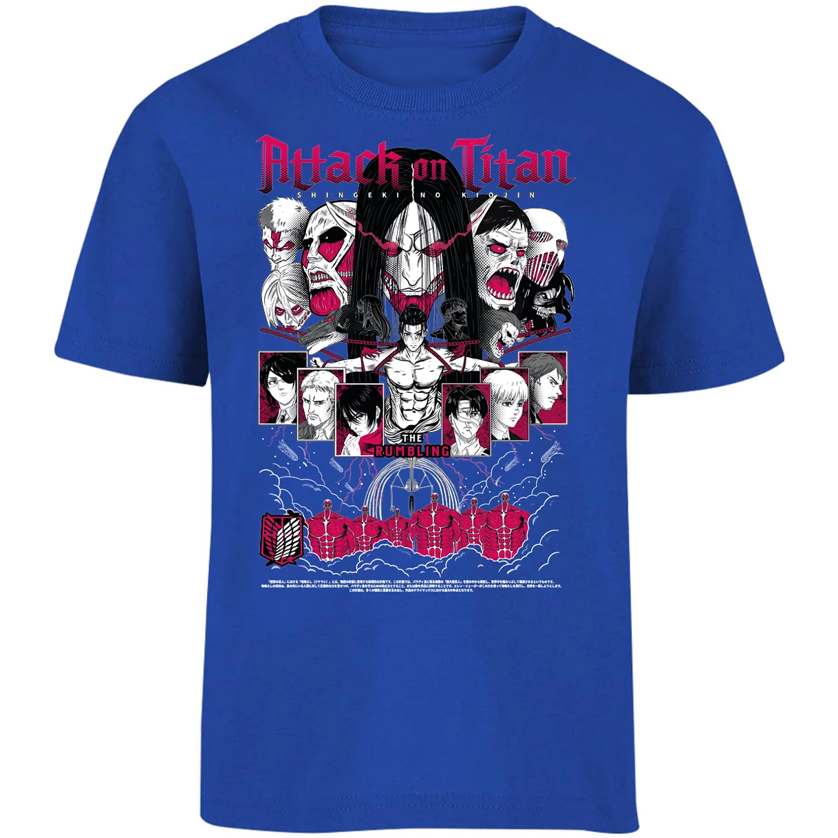 Playera Attack On Titan Shingeki Anime para Niño 6