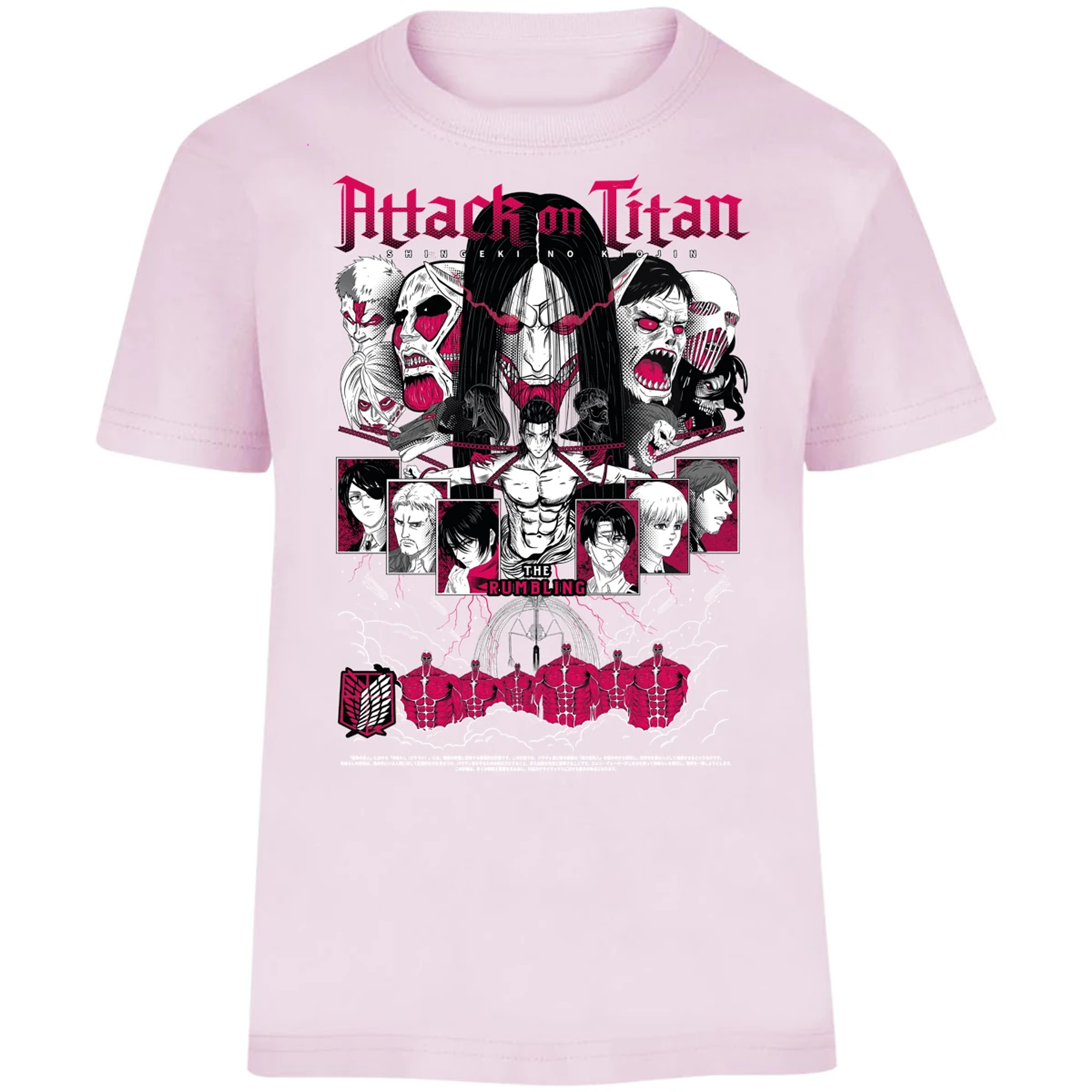 Playera Attack On Titan Shingeki Anime para Niño 7