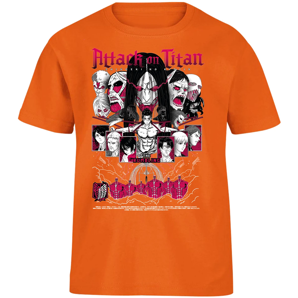 Playera Attack On Titan Shingeki Anime para Niño 9