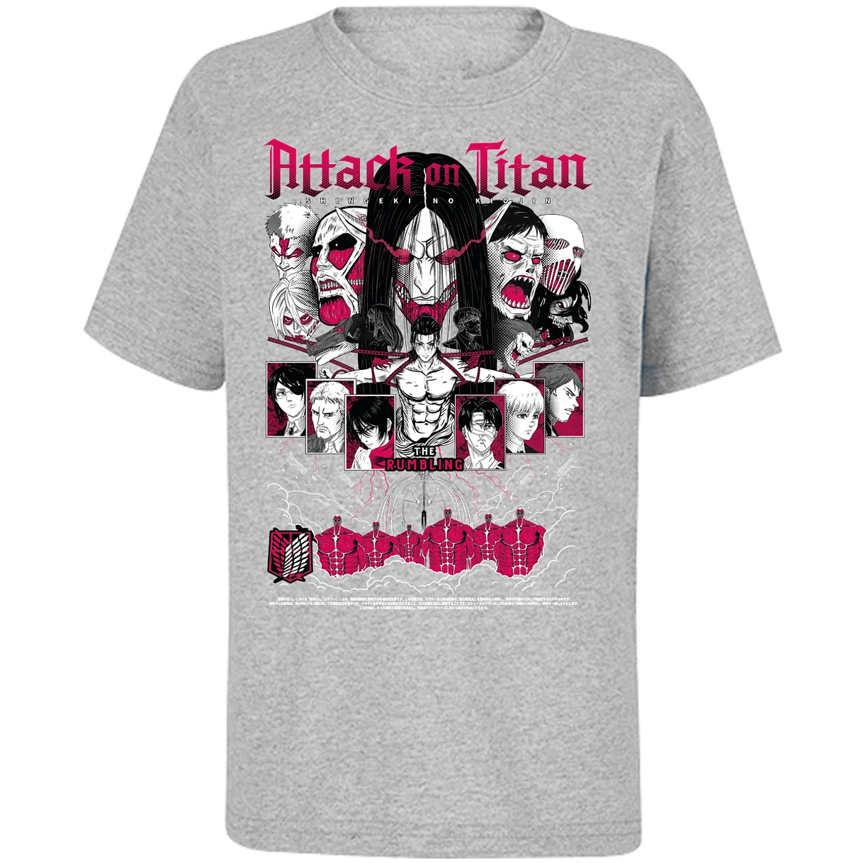 Playera Attack On Titan Shingeki Anime para Niño 10