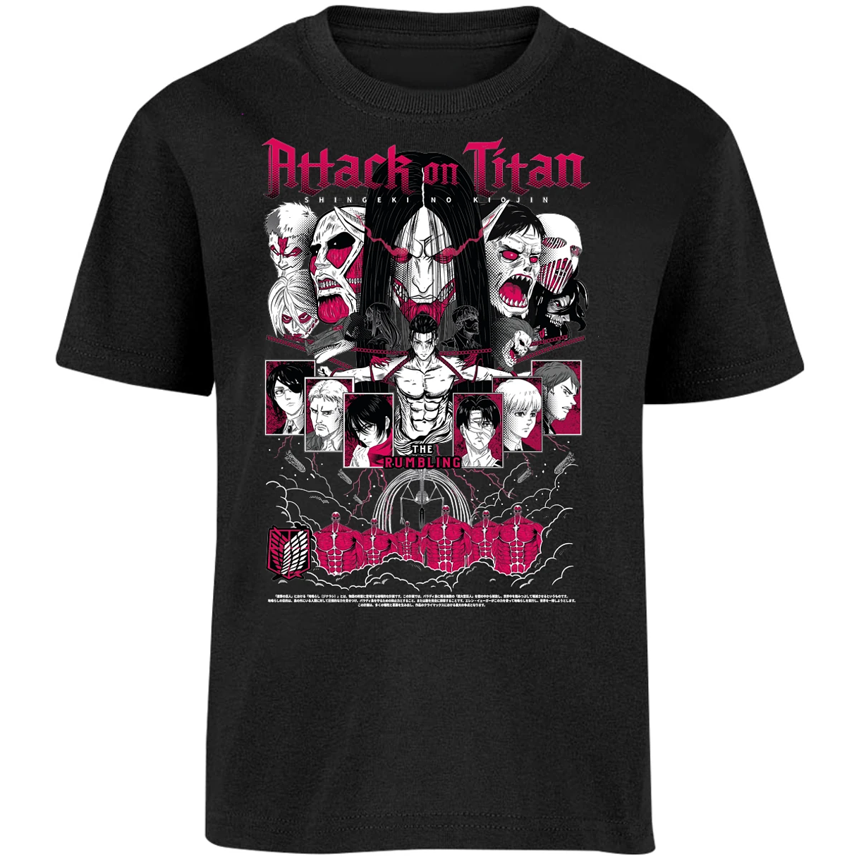 Playera Attack On Titan Shingeki Anime para Niño 13