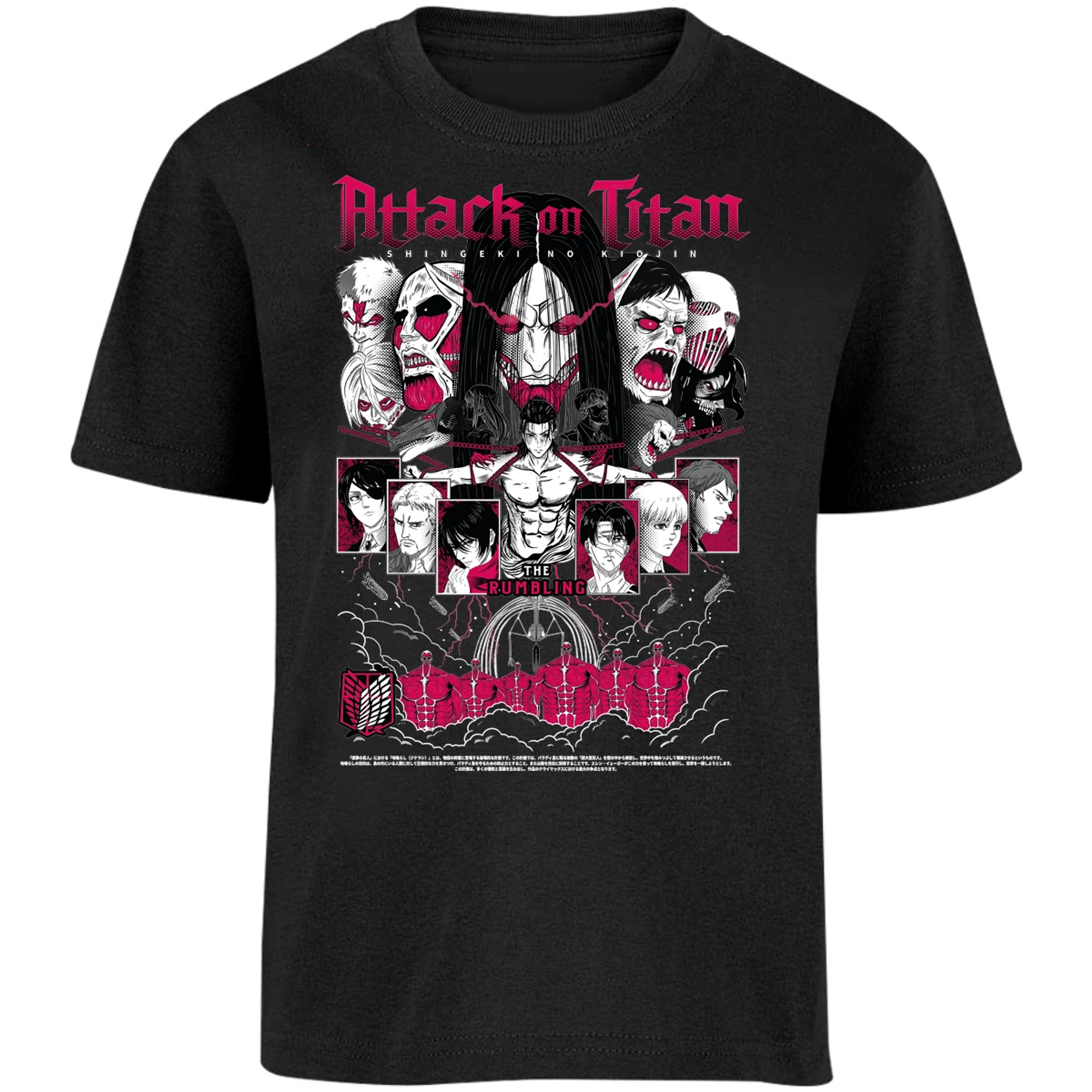 Playera Attack On Titan Shingeki Anime para Niño 13