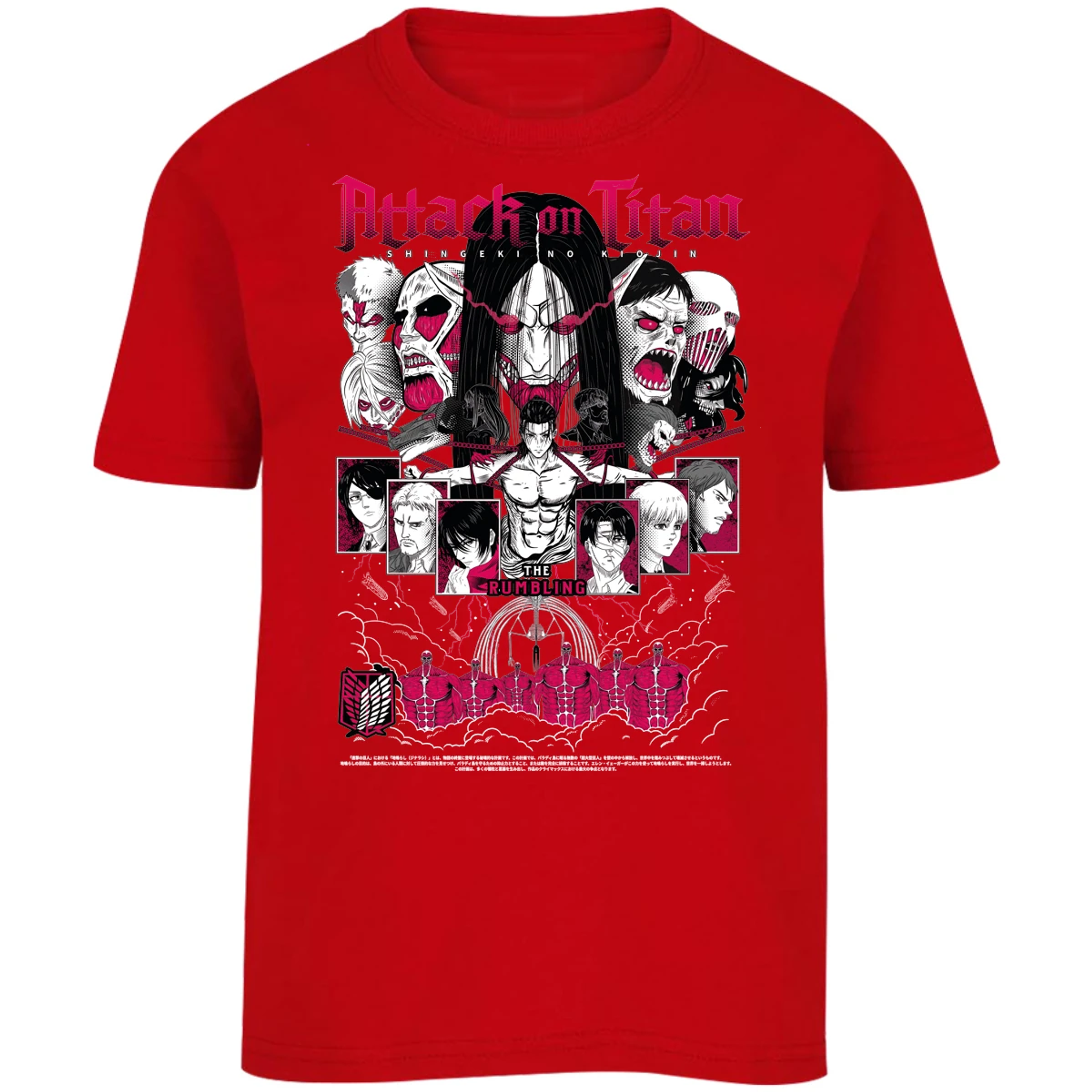 Playera Attack On Titan Shingeki Anime para Niño 14