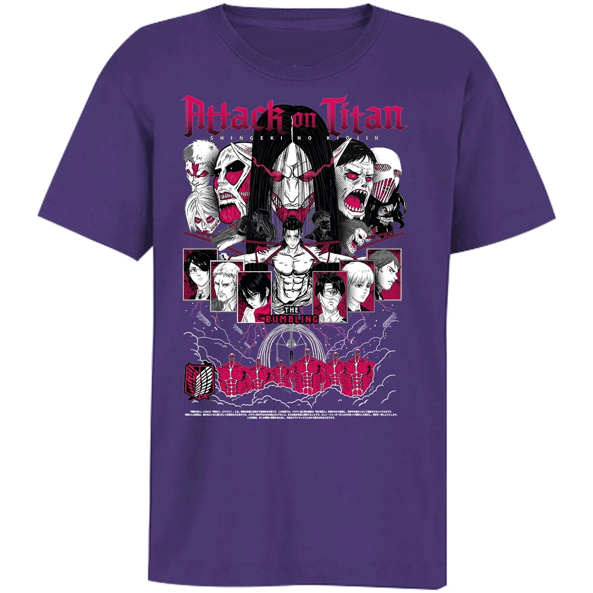 Playera Attack On Titan Shingeki Anime para Niño 15