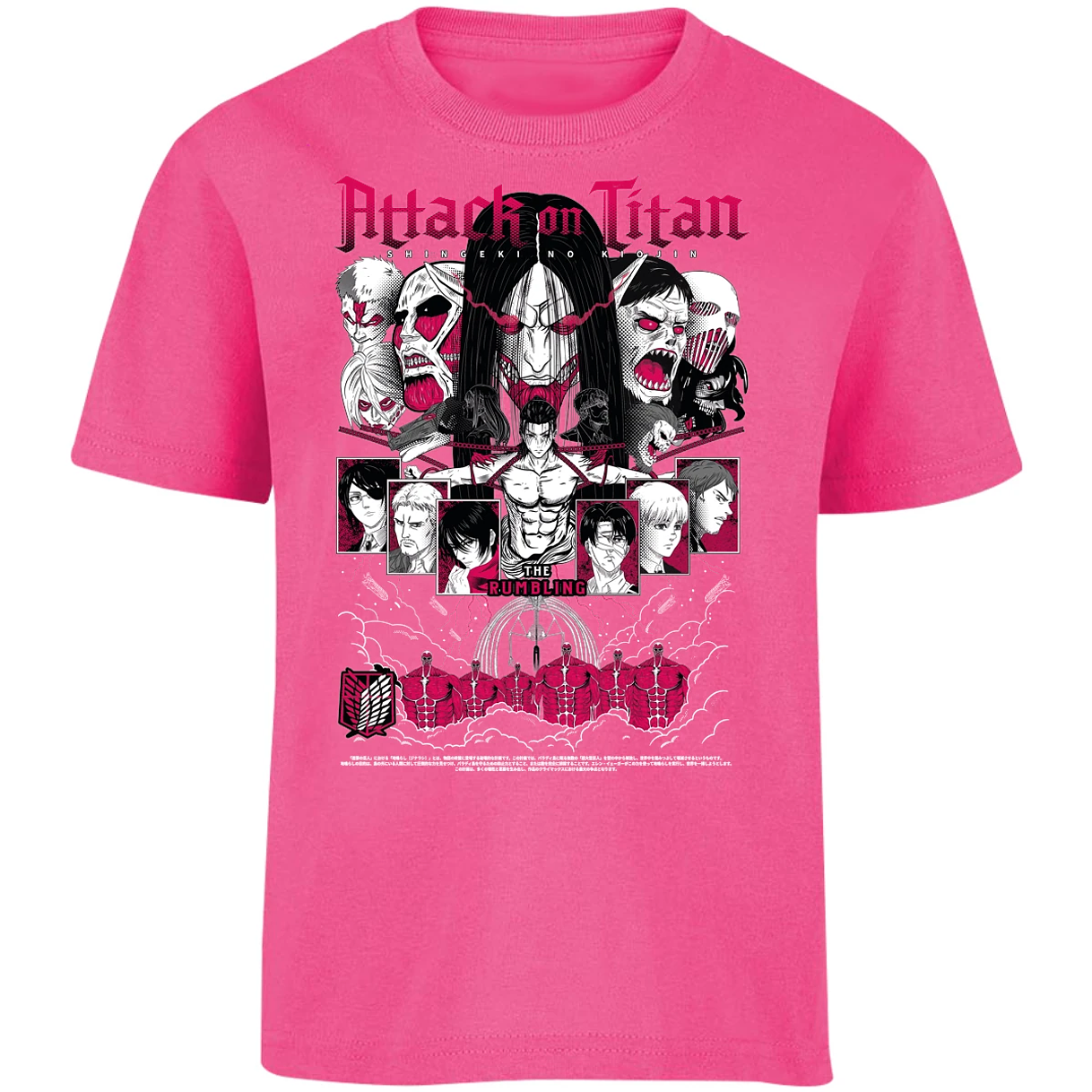 Playera Attack On Titan Shingeki Anime para Niño 17