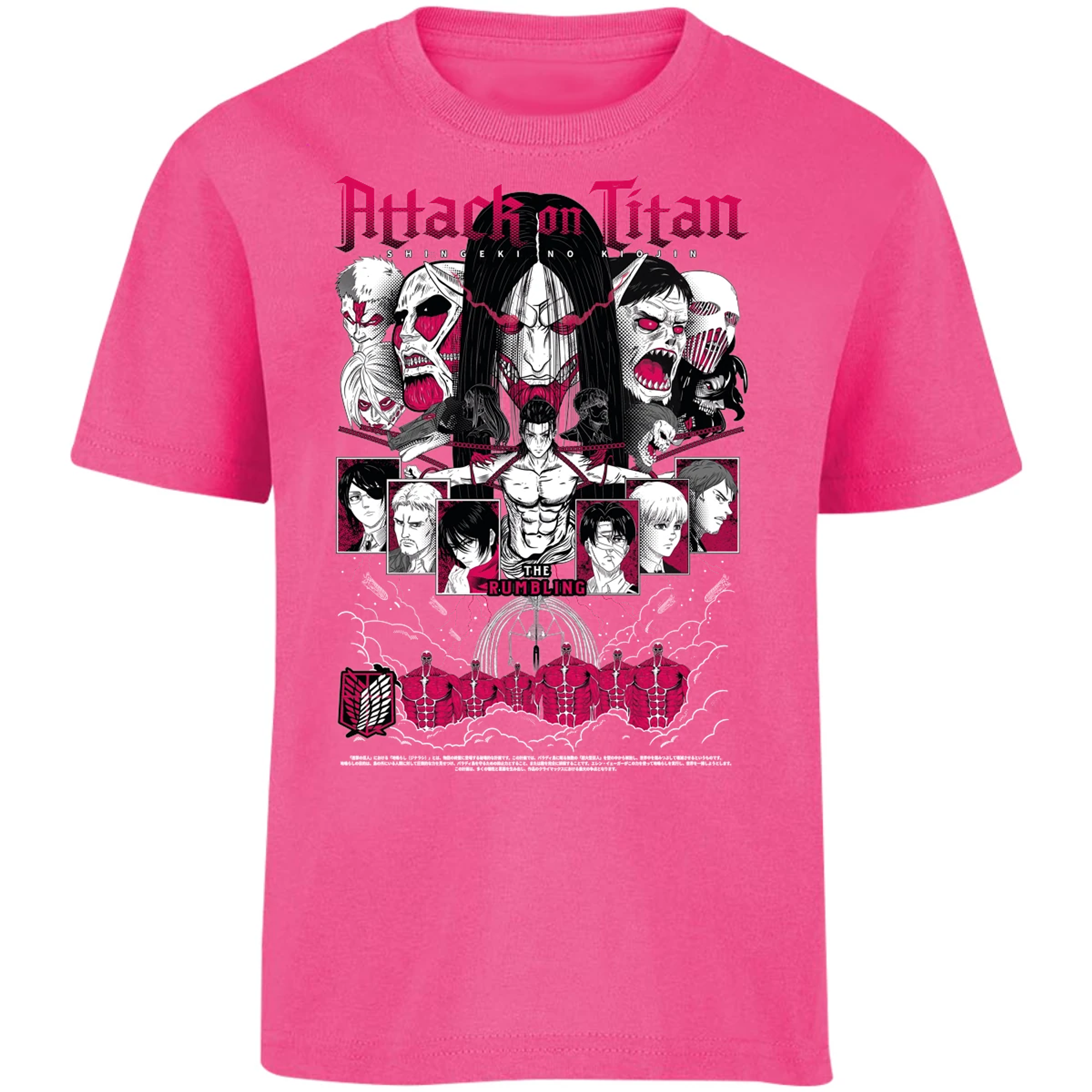 Playera Attack On Titan Shingeki Anime para Niño 17