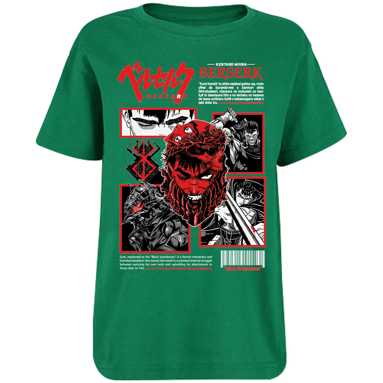 Playera Berserk Berserk Anime para Niño 15