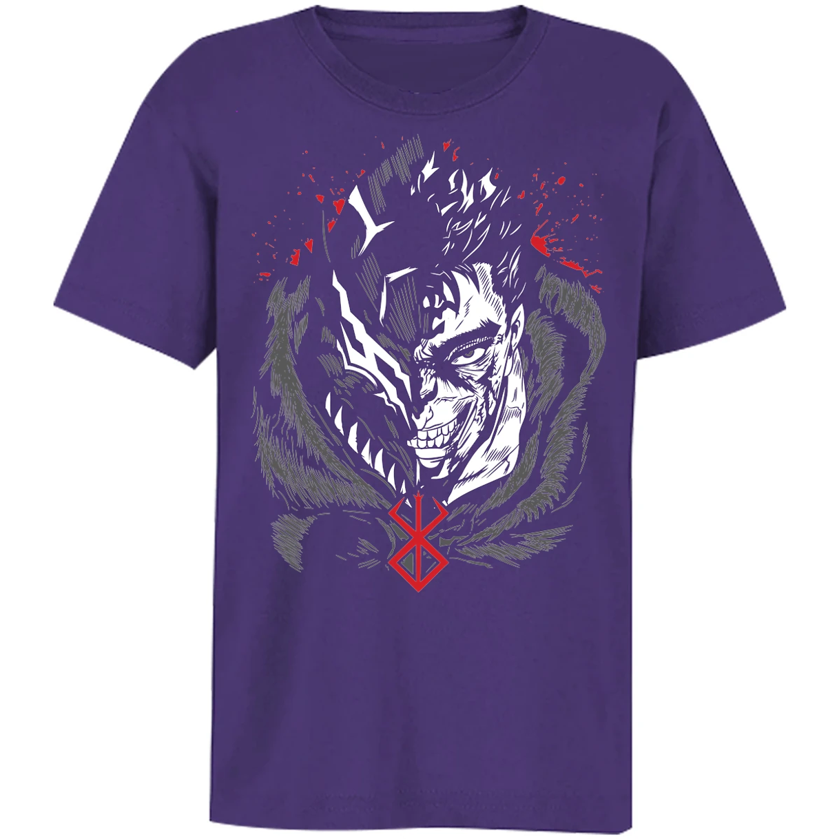 Playera Berserk Guts Berserk 3 Colores para Niño 5