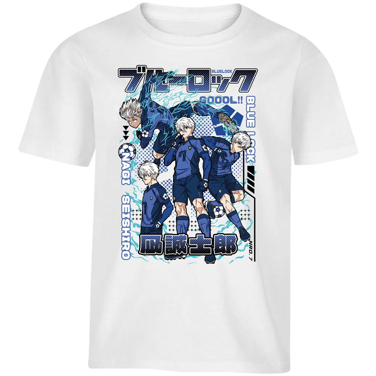 Playera Blue Lock Nagi Blue Lock para Niño 16