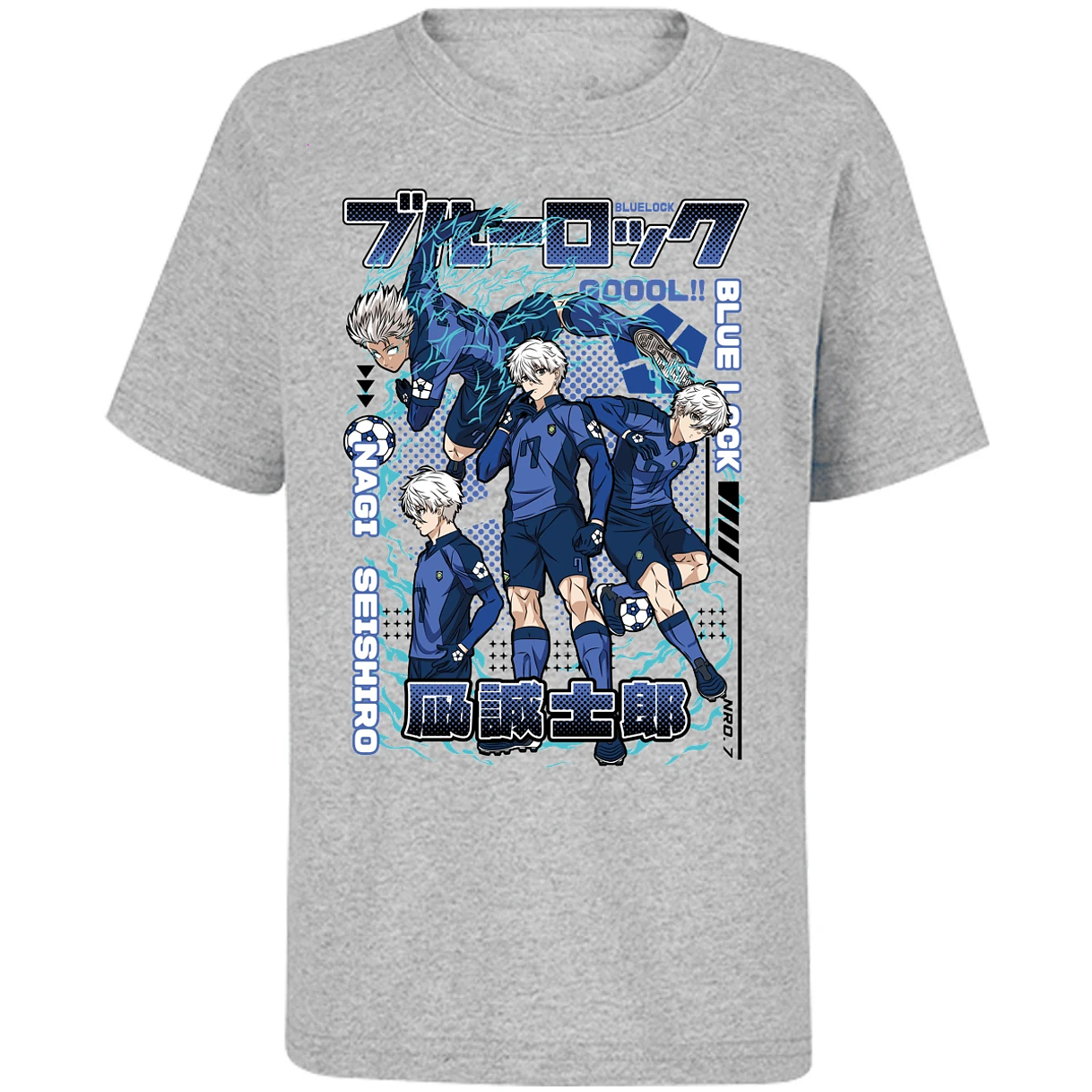 Playera Blue Lock Nagi Blue Lock para Niño 7