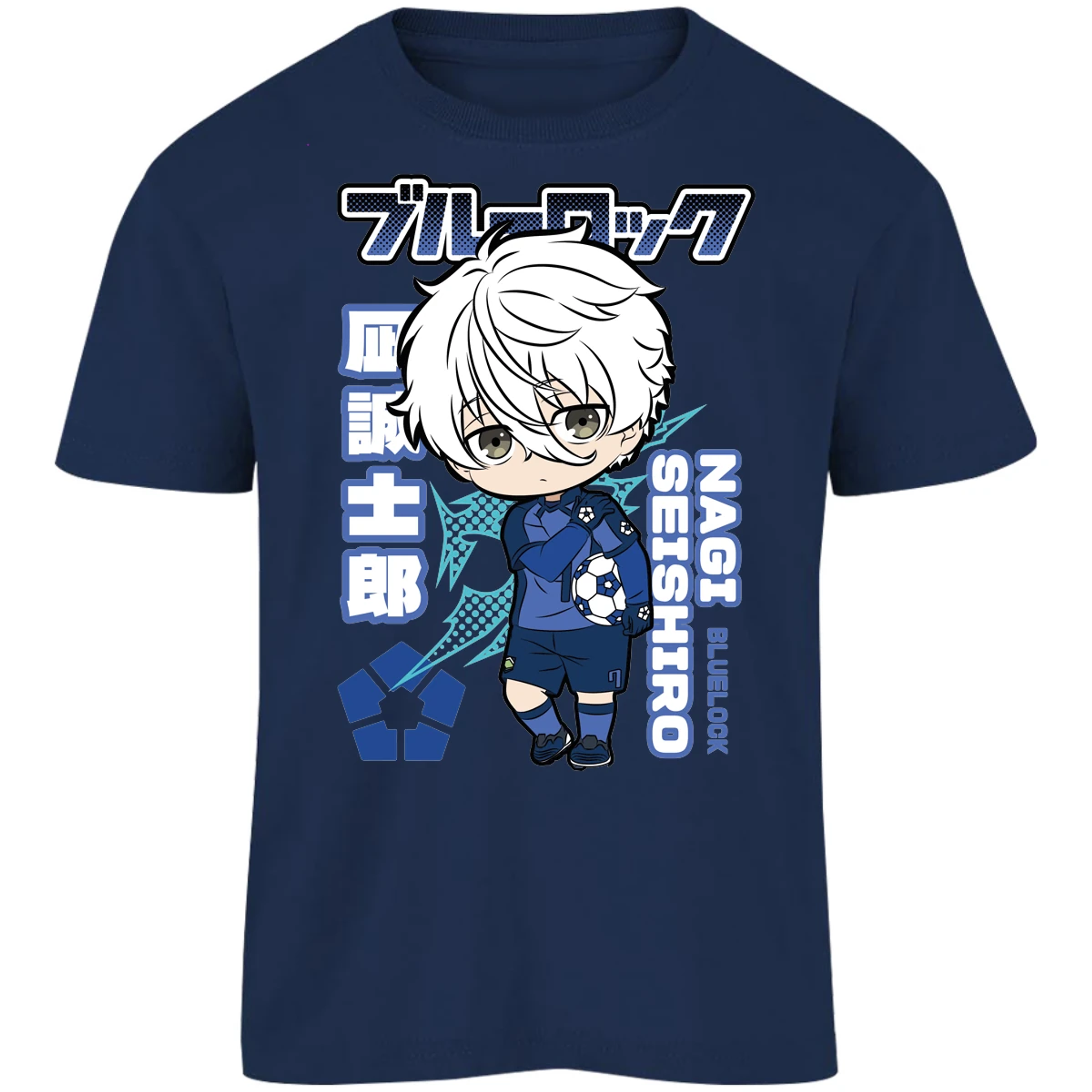 Playera Blue Lock Nagi Chibi Blue Lock para Niño 14