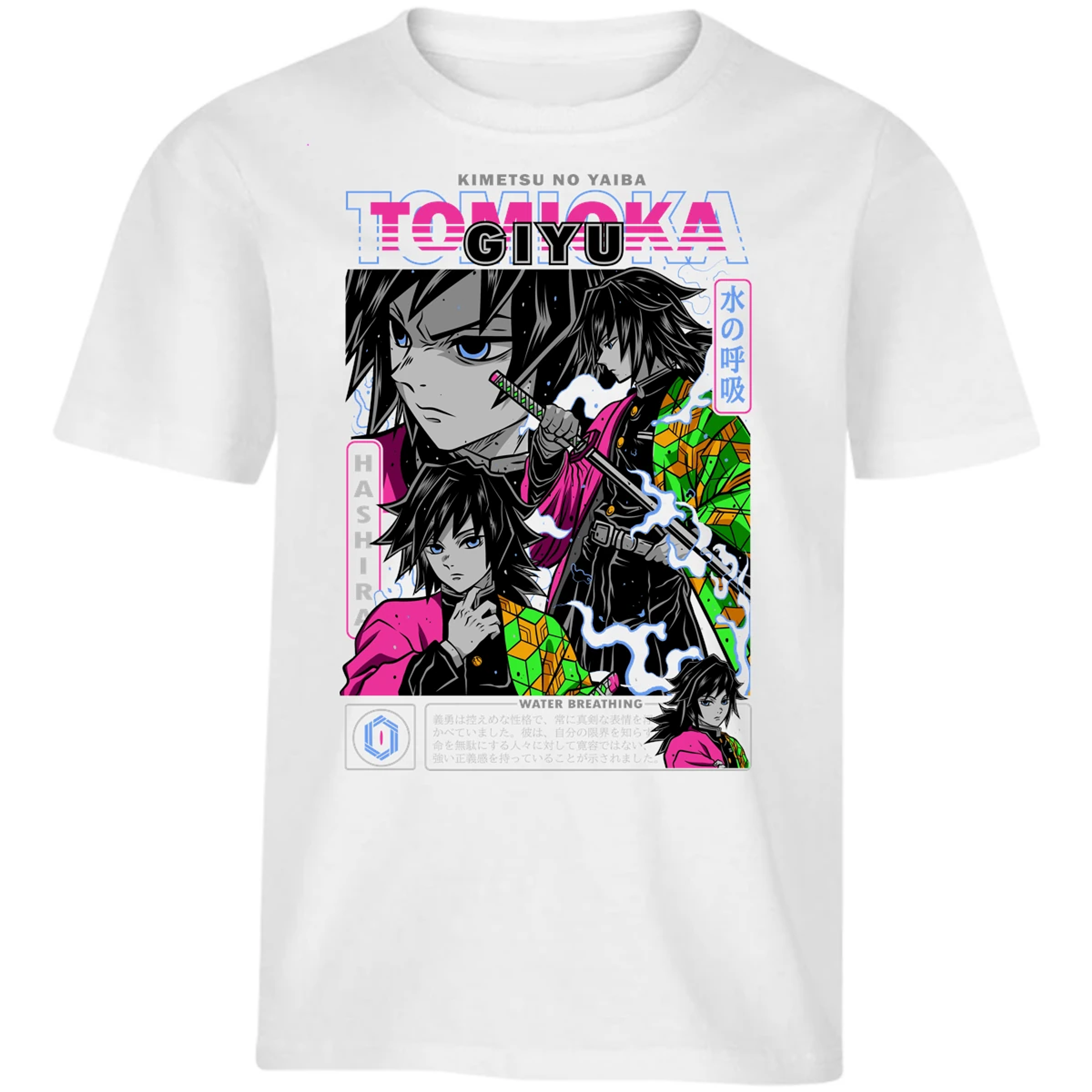 Playera Demon Slayer Tomioka para Niño 4