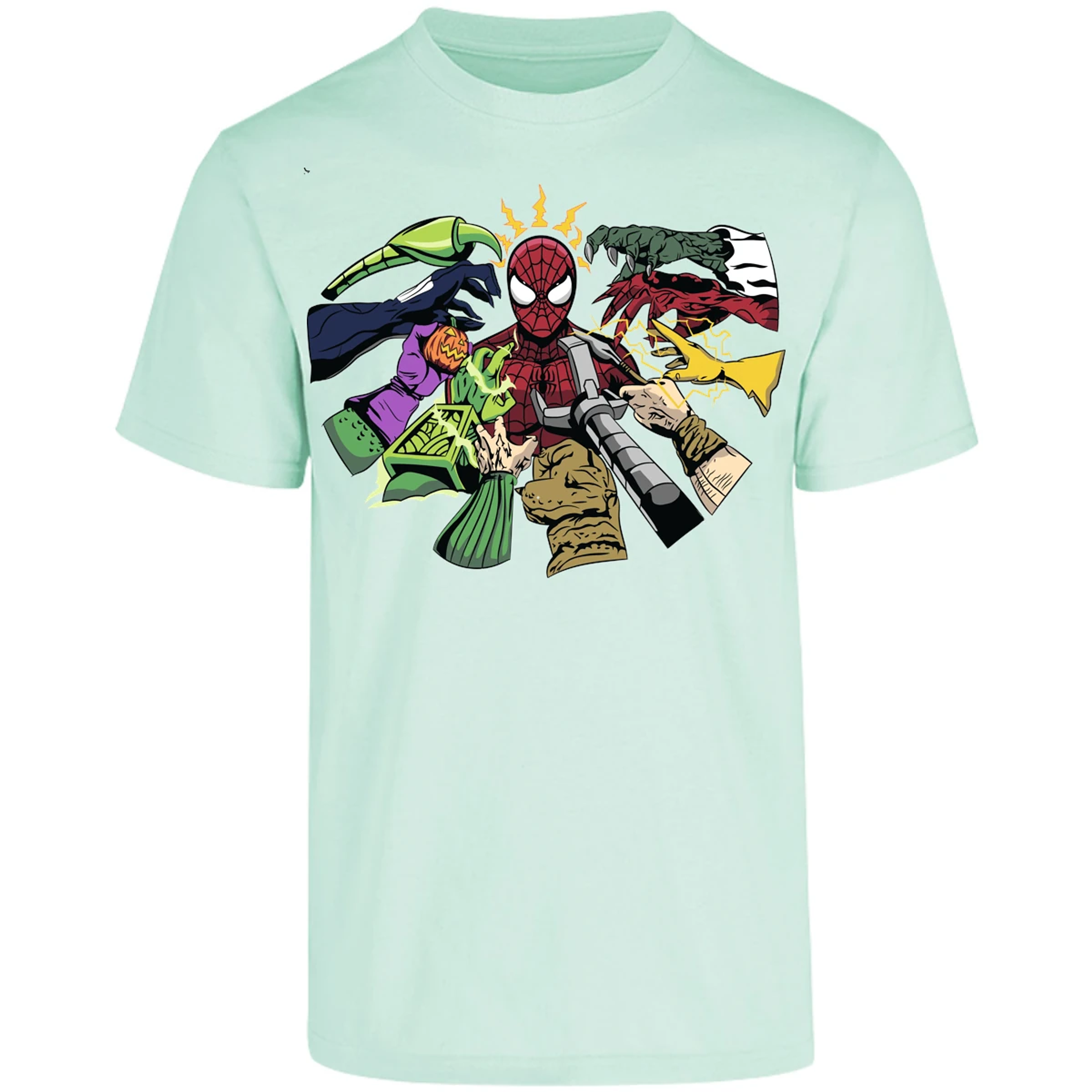 Playera Es De Series Y Peliculas Spiderman Manos Villanas para Adulto 13